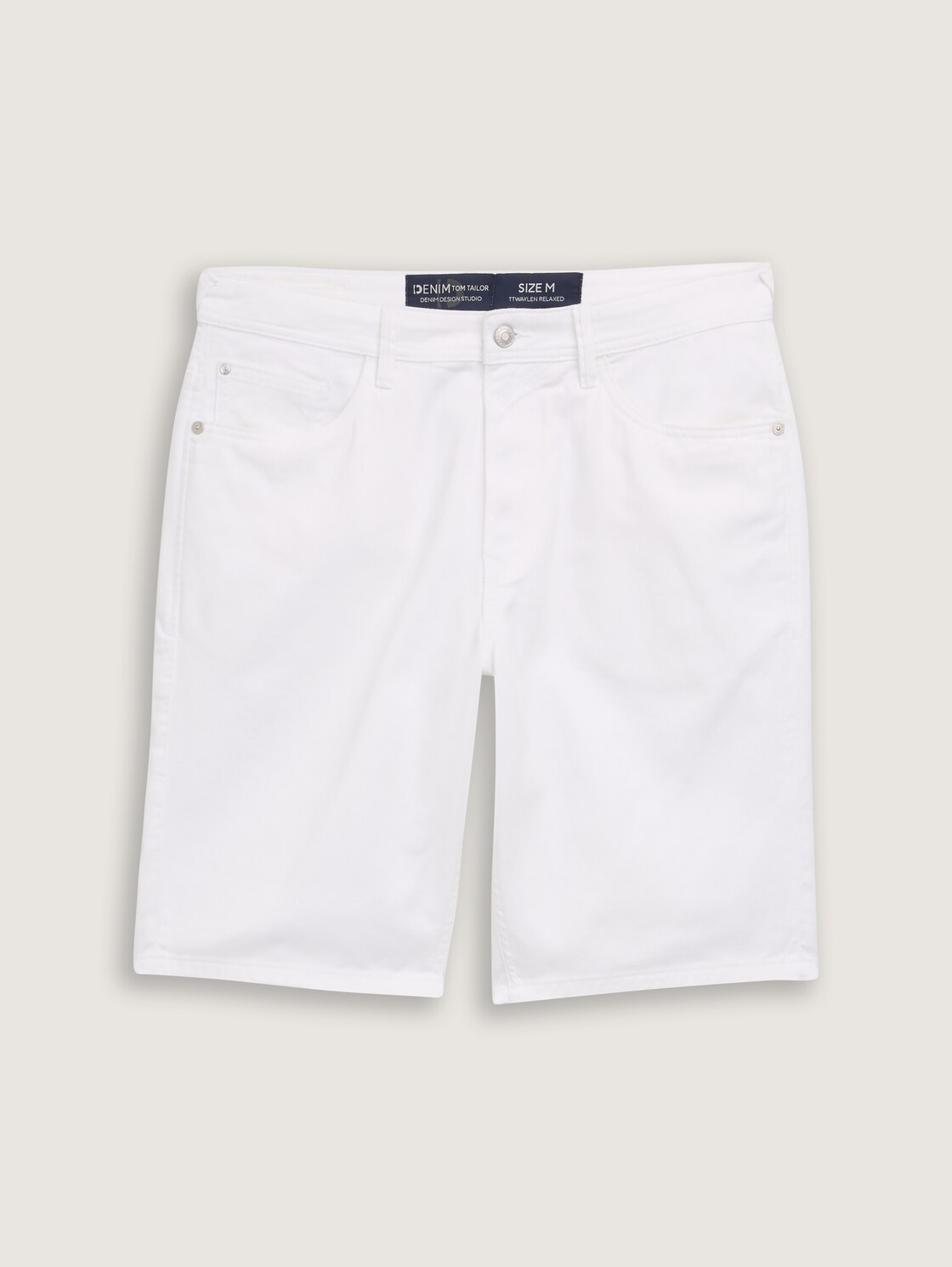 TTWAYLEN RELAXED Jeans Shorts aus Baumwolle - White - Vorder-Produkt-Ansicht