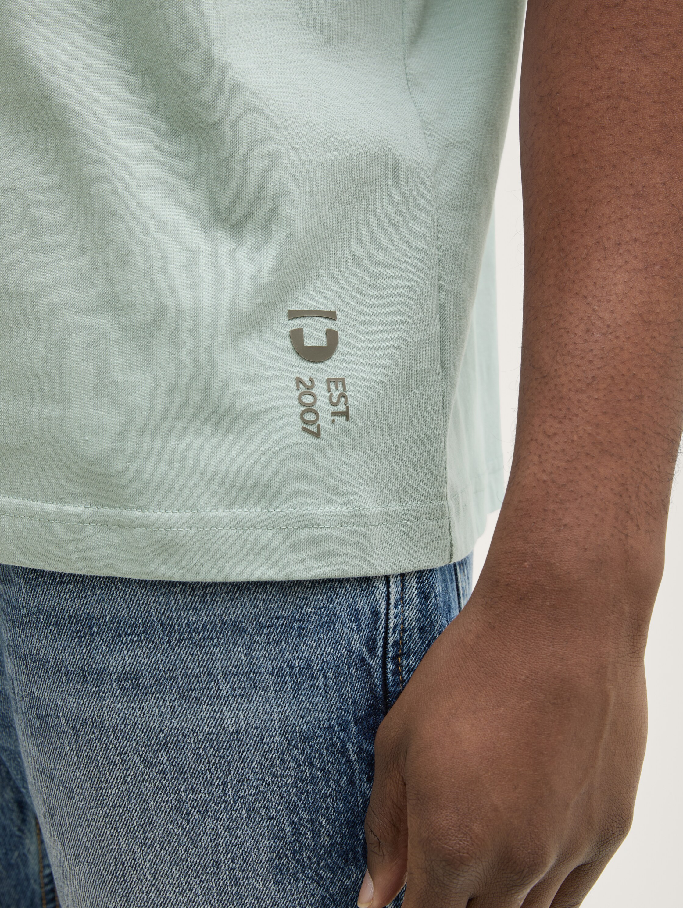 Relaxed Fit Jersey Poloshirt aus Baumwolle - light_ice_blue - 