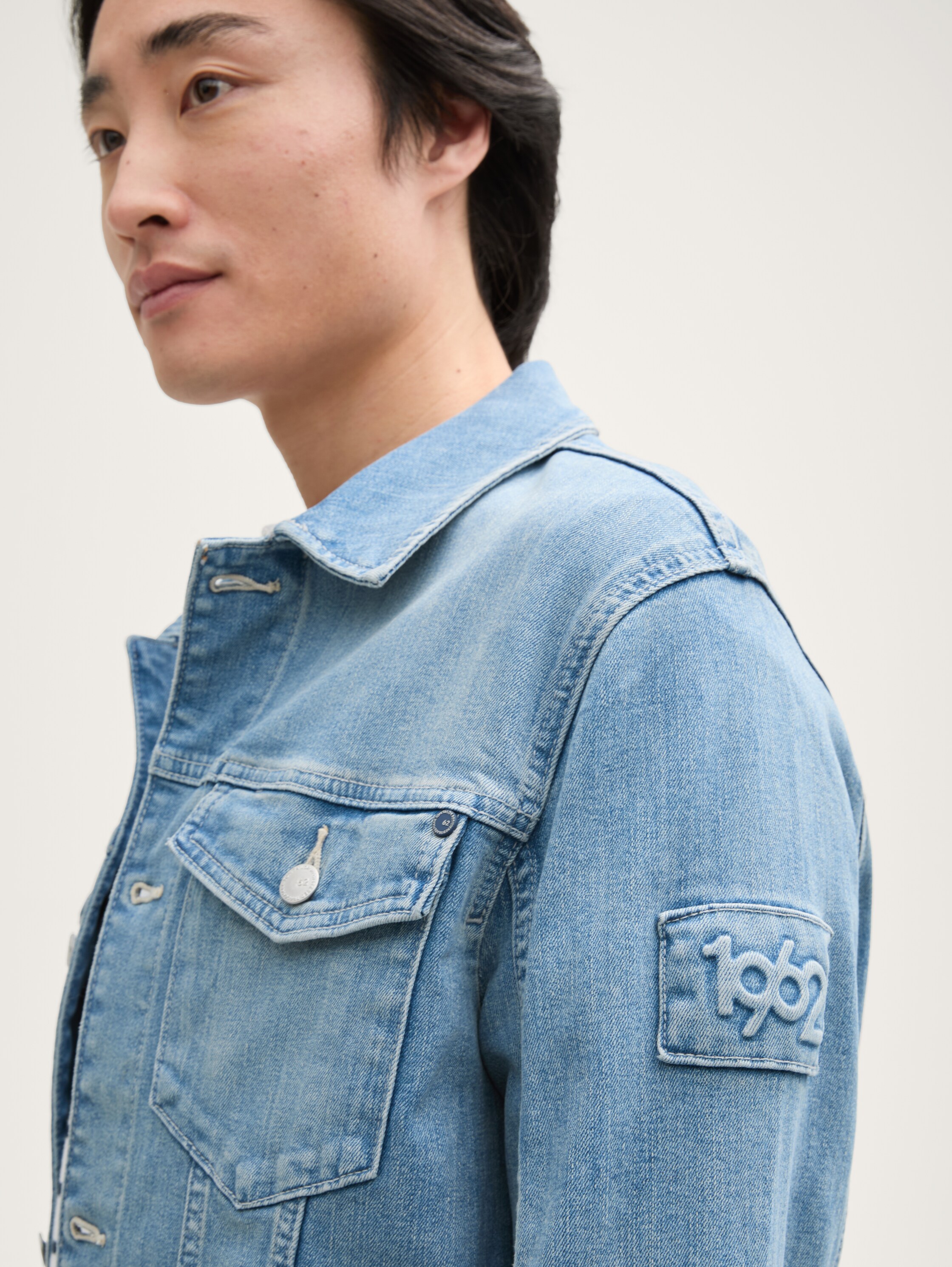 Jeansjacke im Washed Look - 5
