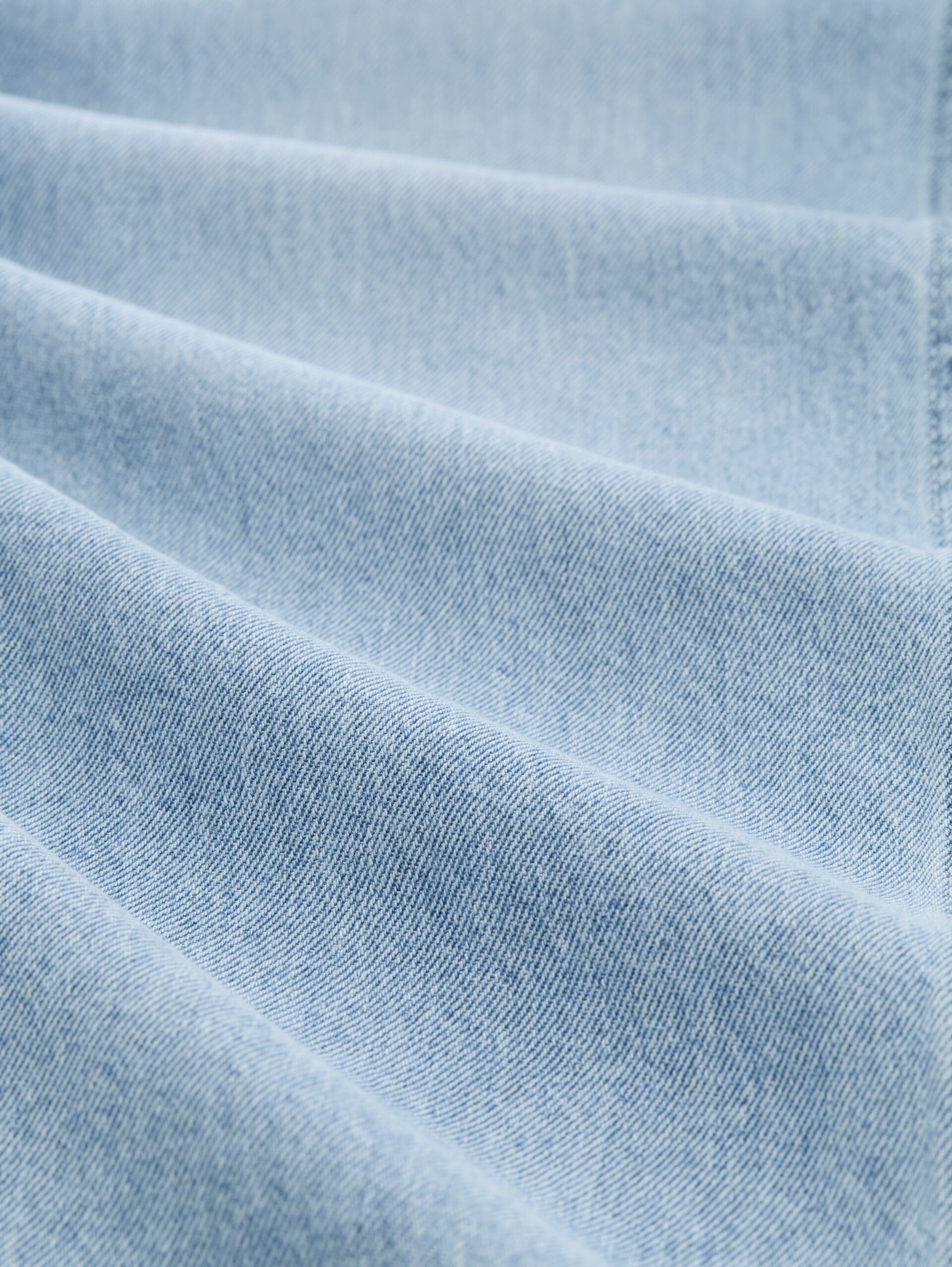 TTAEDAN cotton straight jeans - light stone wash denim - Material view