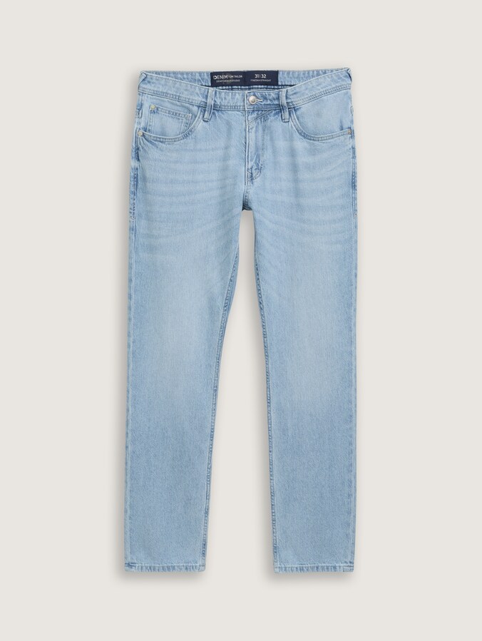 TTAEDAN STRAIGHT Jeans aus Baumwolle von Denim Male, light stone wash denim