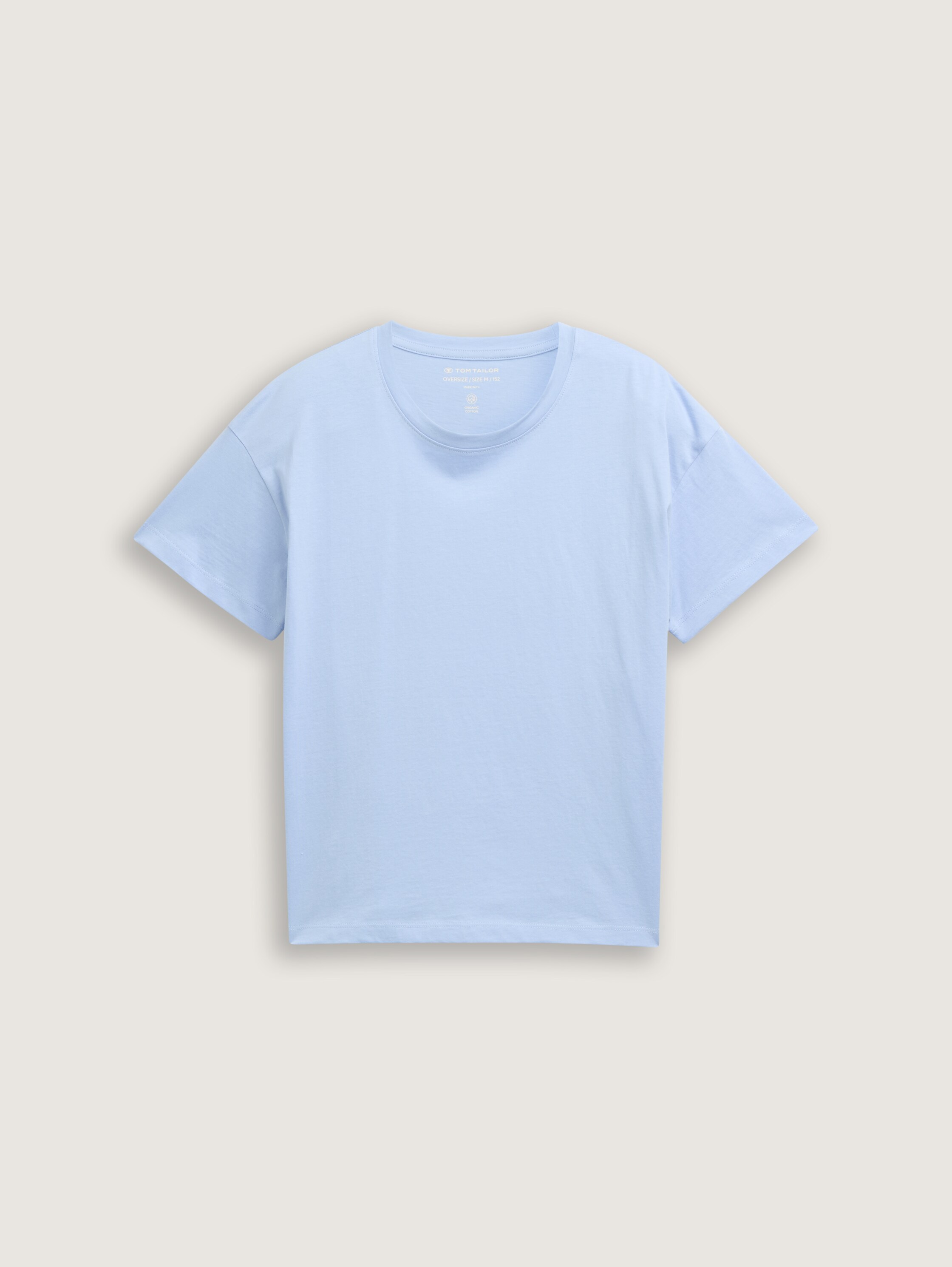 Oversize T-Shirt mit Print - soft_blue - 