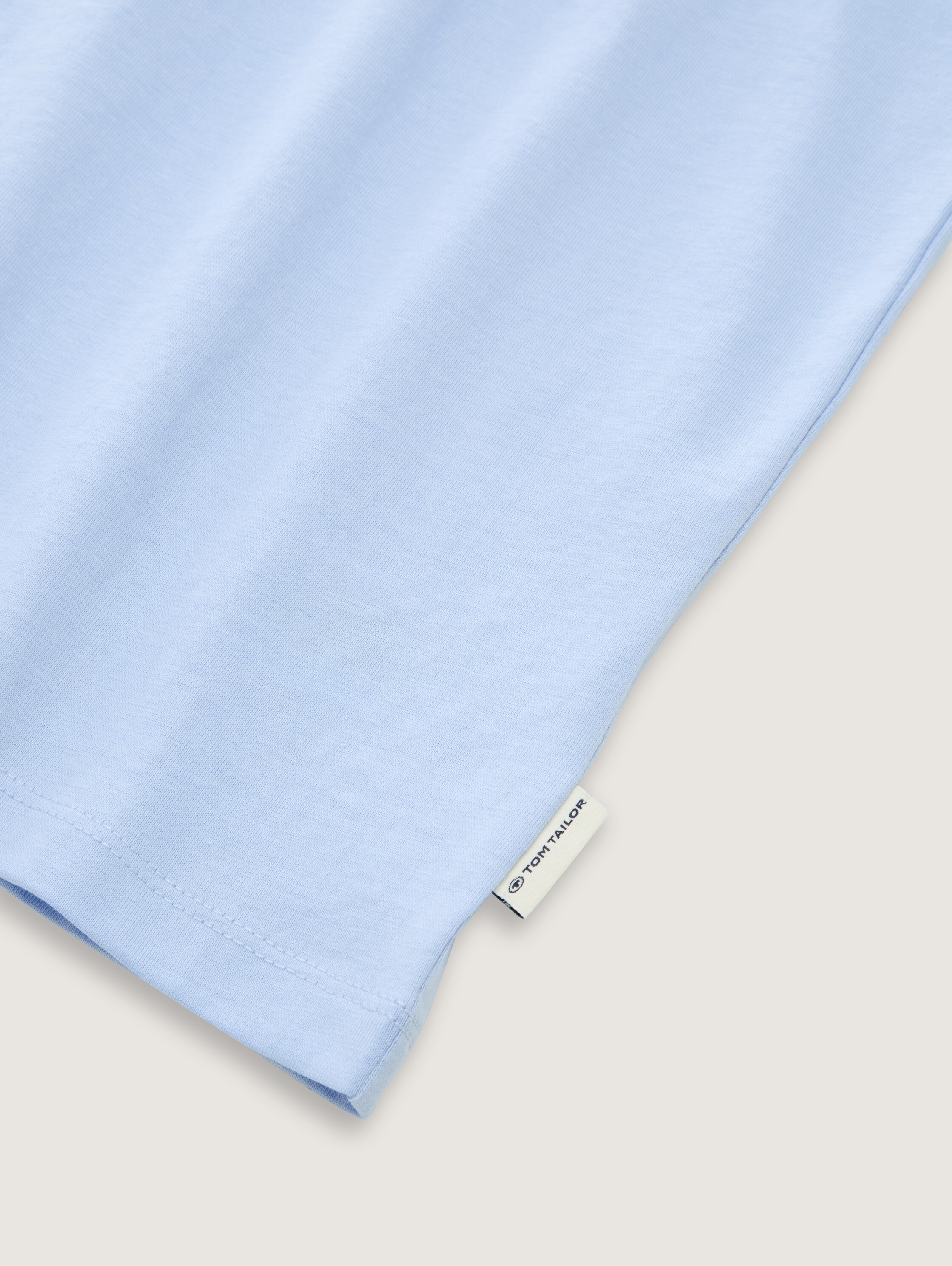 Oversize T-Shirt mit Print - soft_blue - 