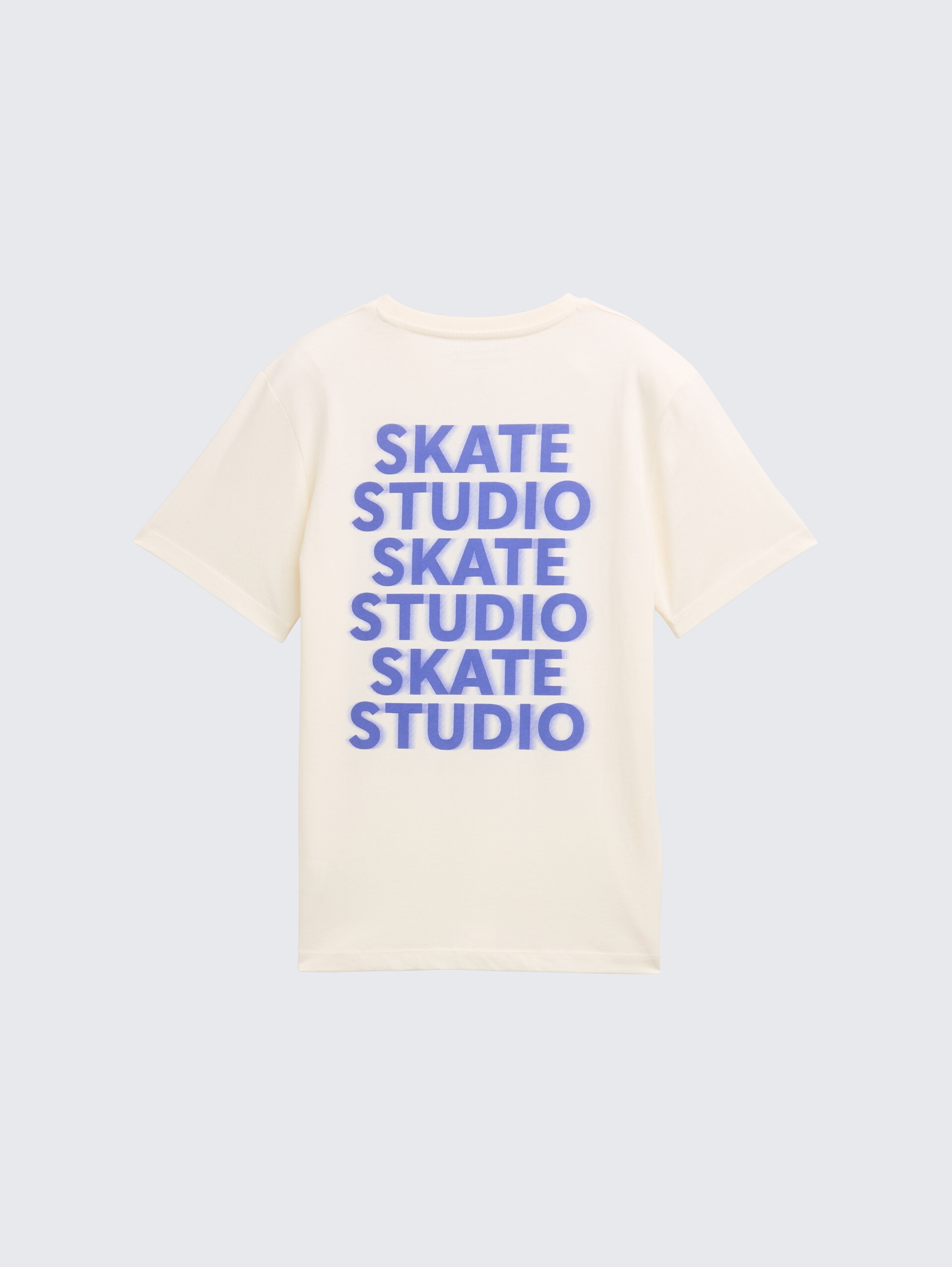 T-Shirt mit Print - Wool White