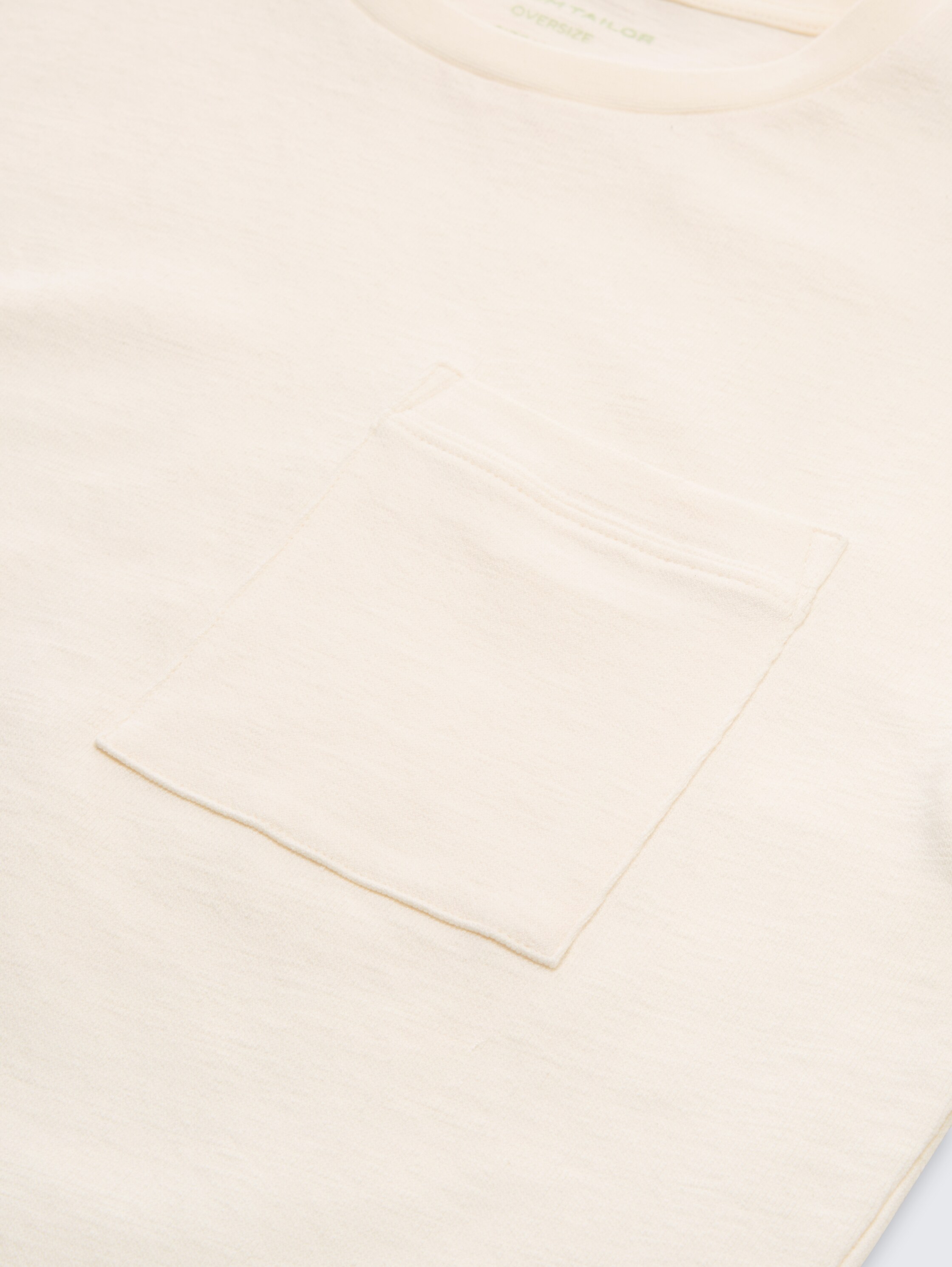 Oversize T-Shirt mit Brusttasche - wool_white - 