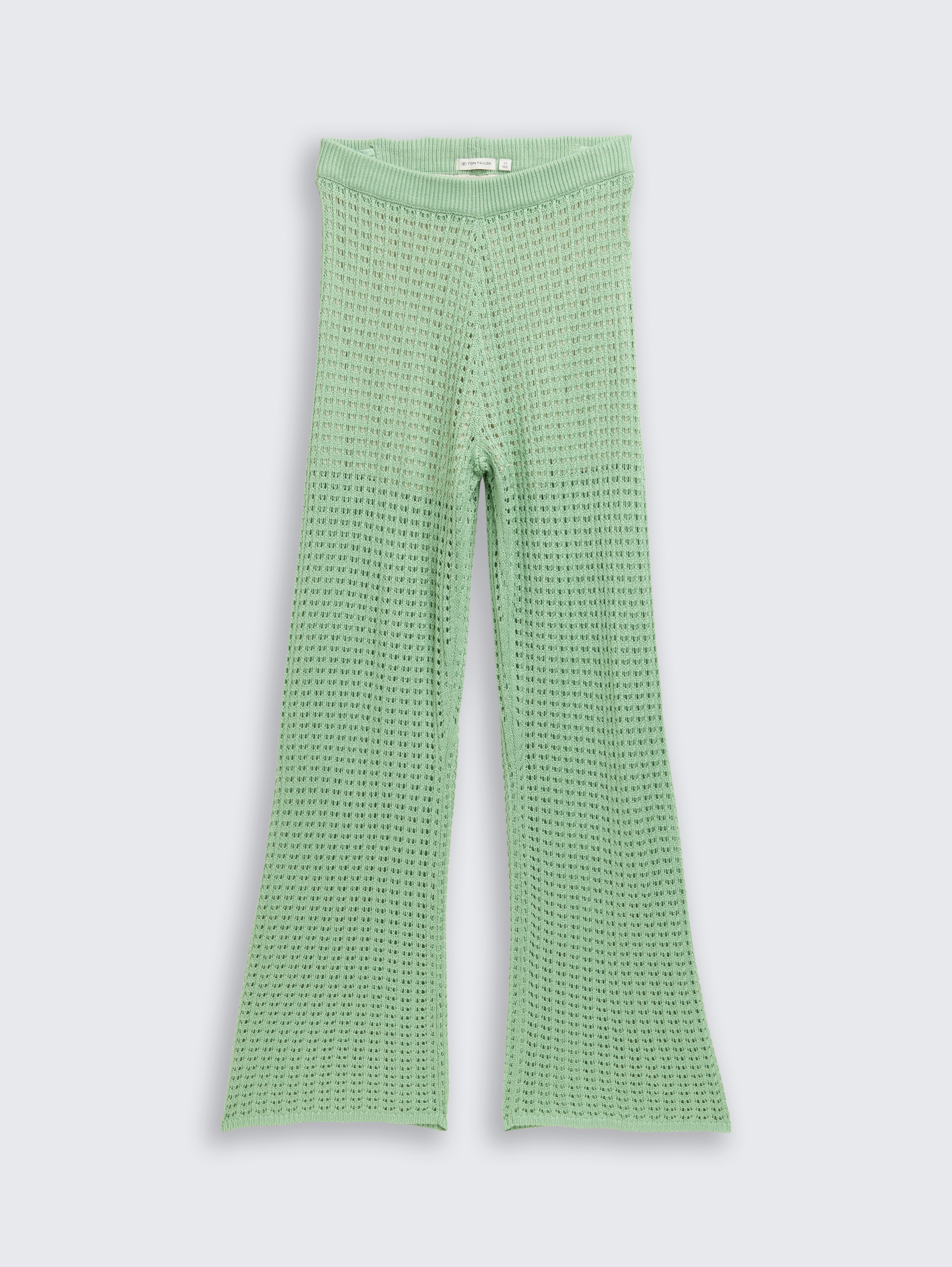 Wide Leg Strickhose von Teen Girls, light garden green