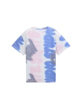 Sélectionné, T-shirt oversize avec imprimé allover par Tom Tailor, blanc