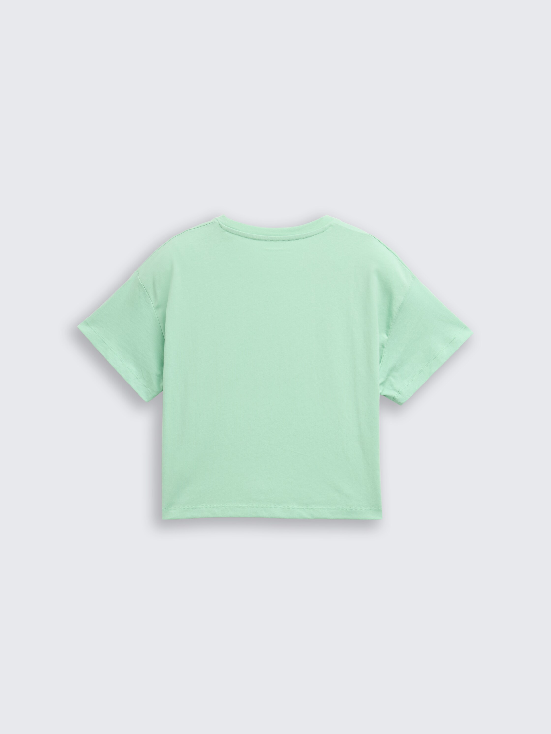 Cropped T-Shirt mit Print - light_garden_green - 