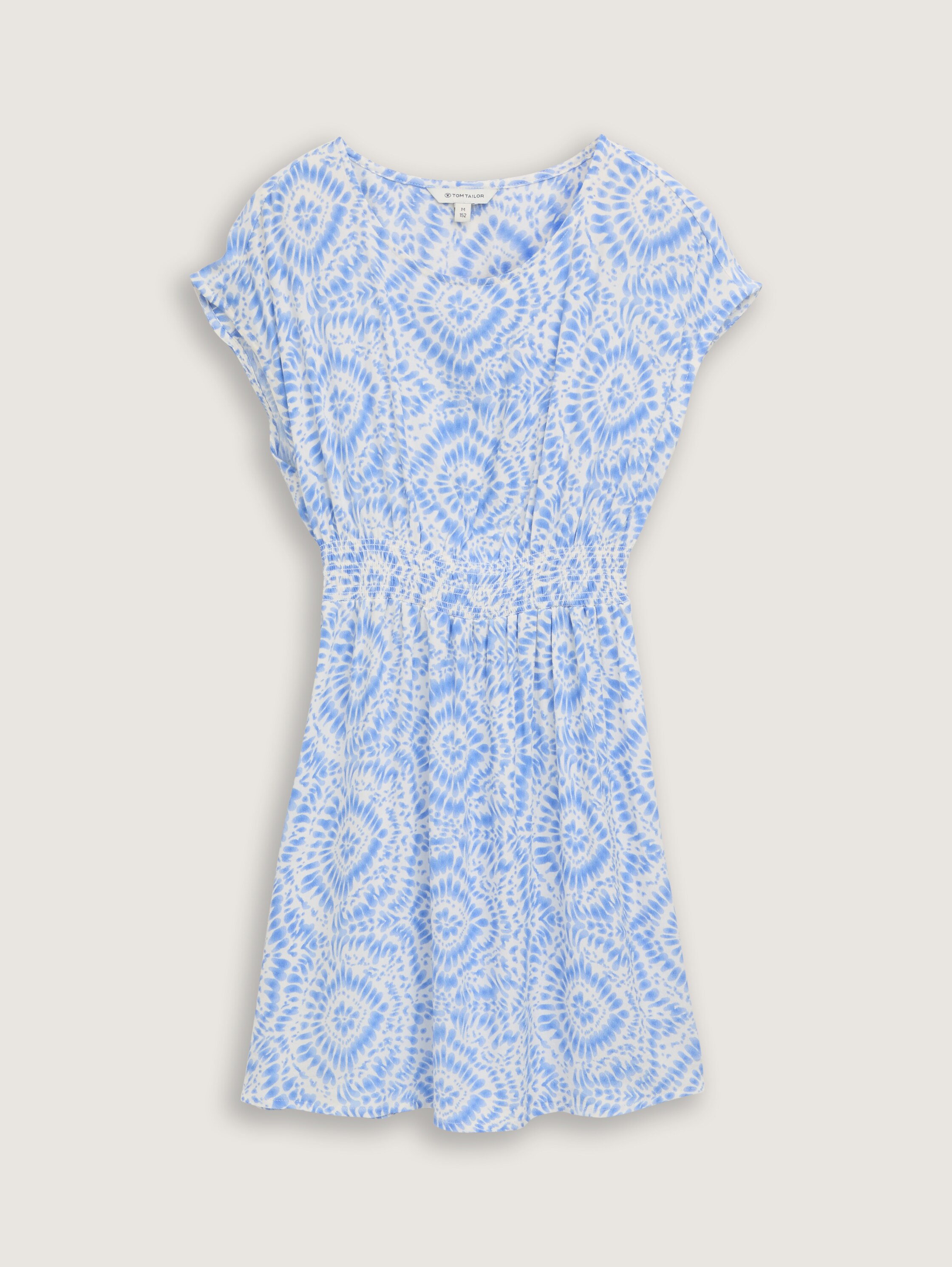 Kleid mit Batik-Muster - fresh_blue_tie_dye_circle - 