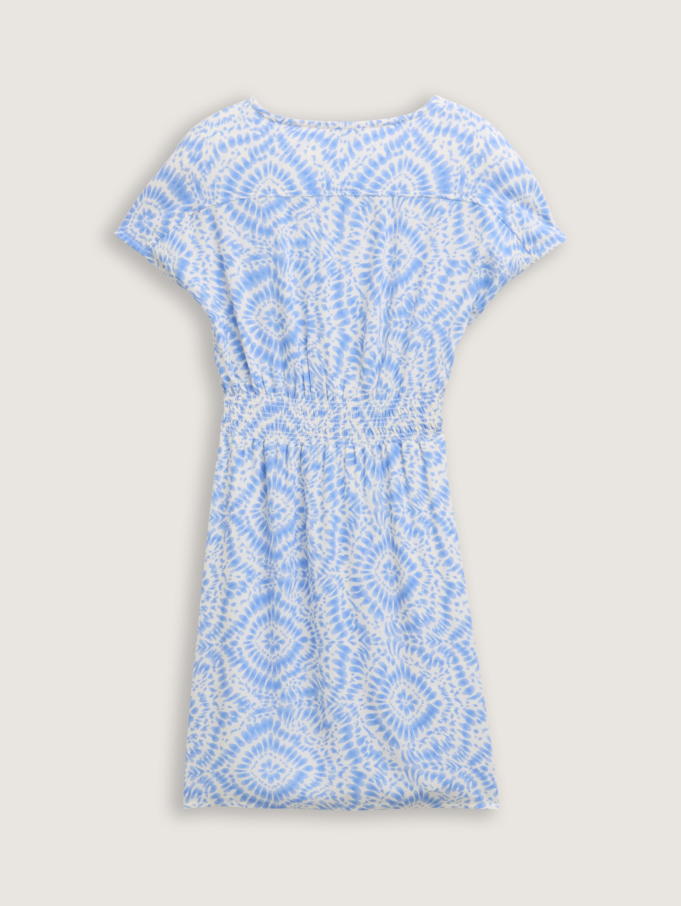 Kleid mit Batik-Muster - fresh_blue_tie_dye_circle - 