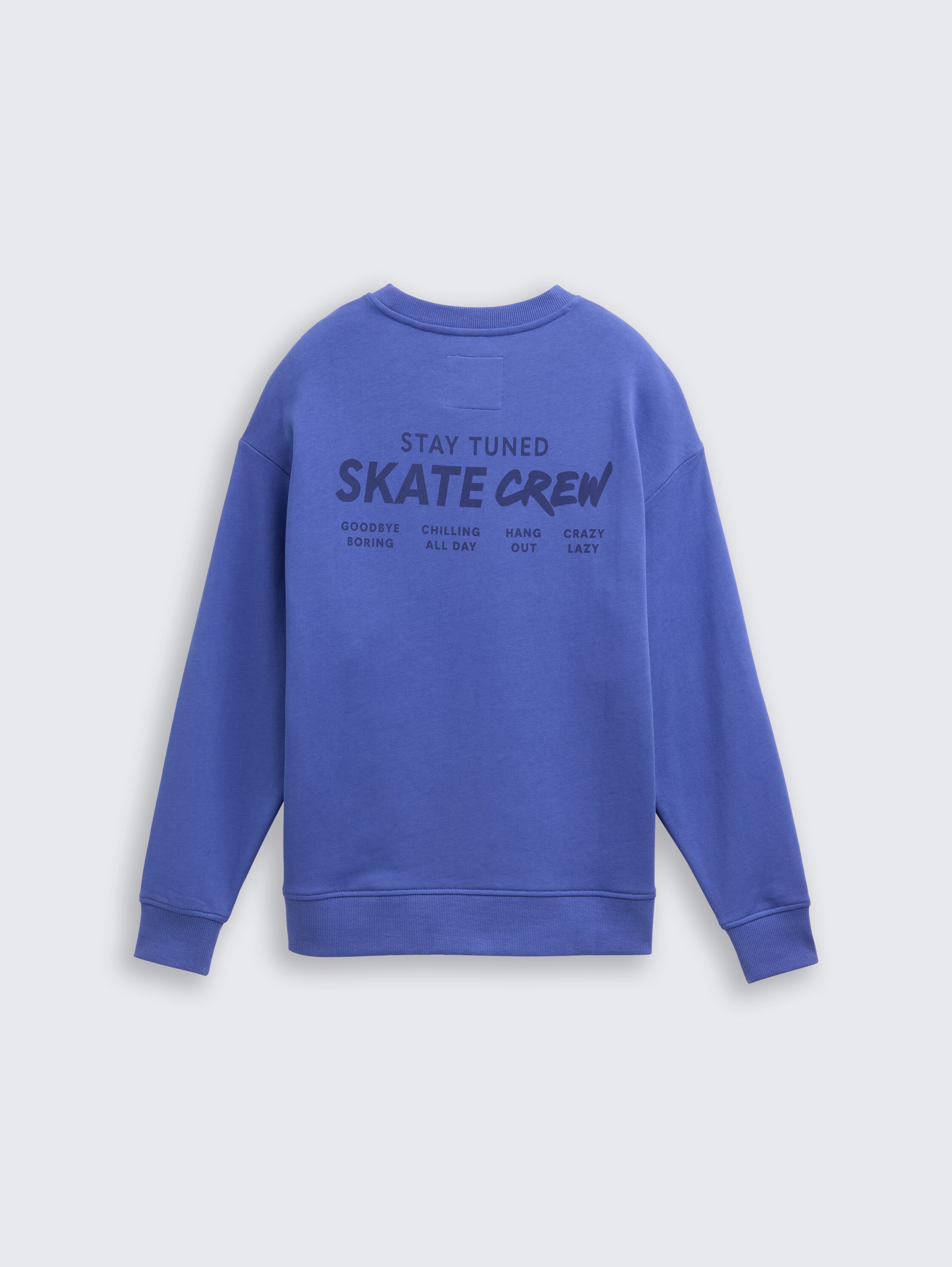 Oversize Sweatshirt mit Print - slate_blue - 