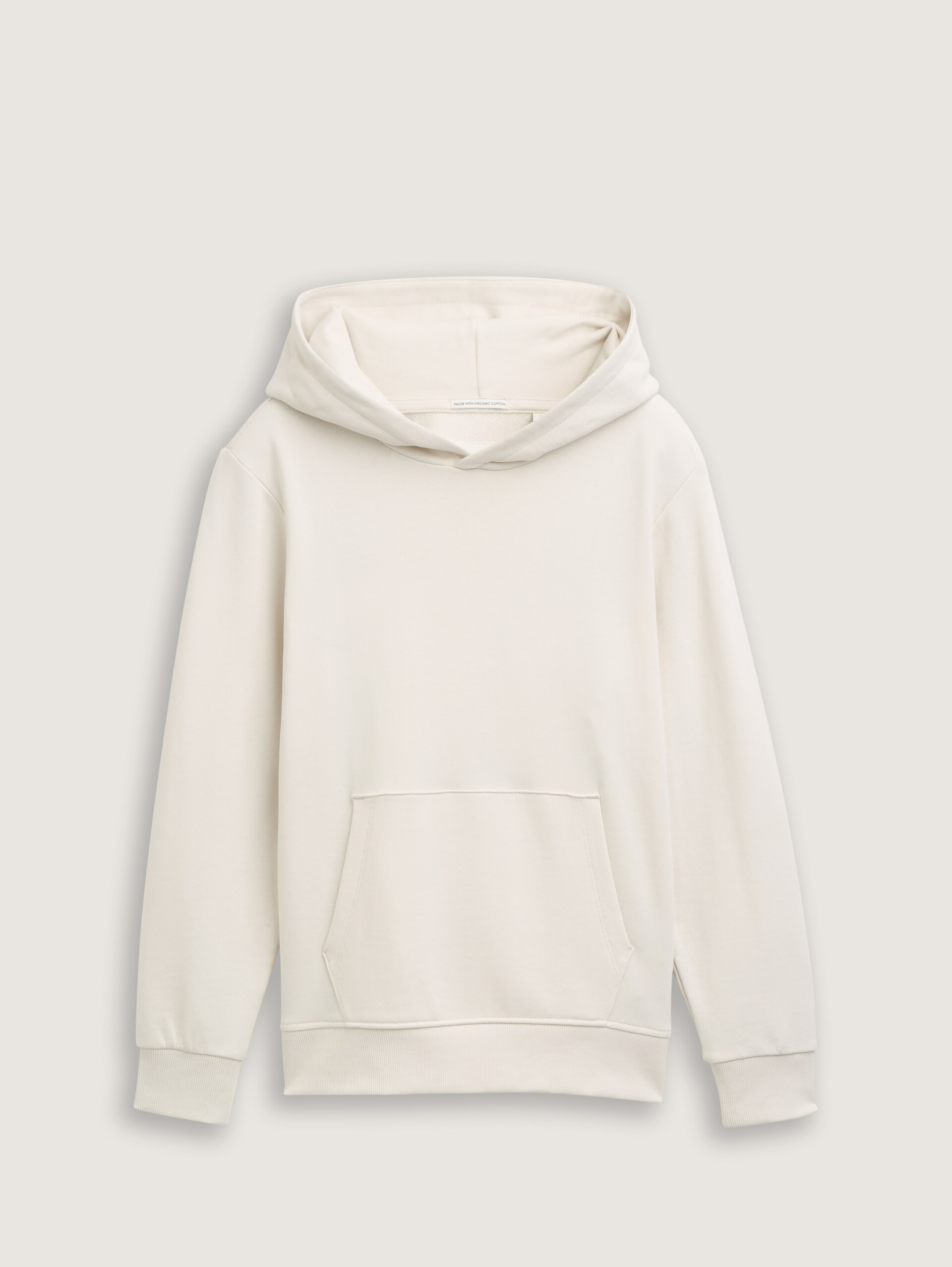 Hoodie met print op de rug - greyish white - Product vooraanzicht