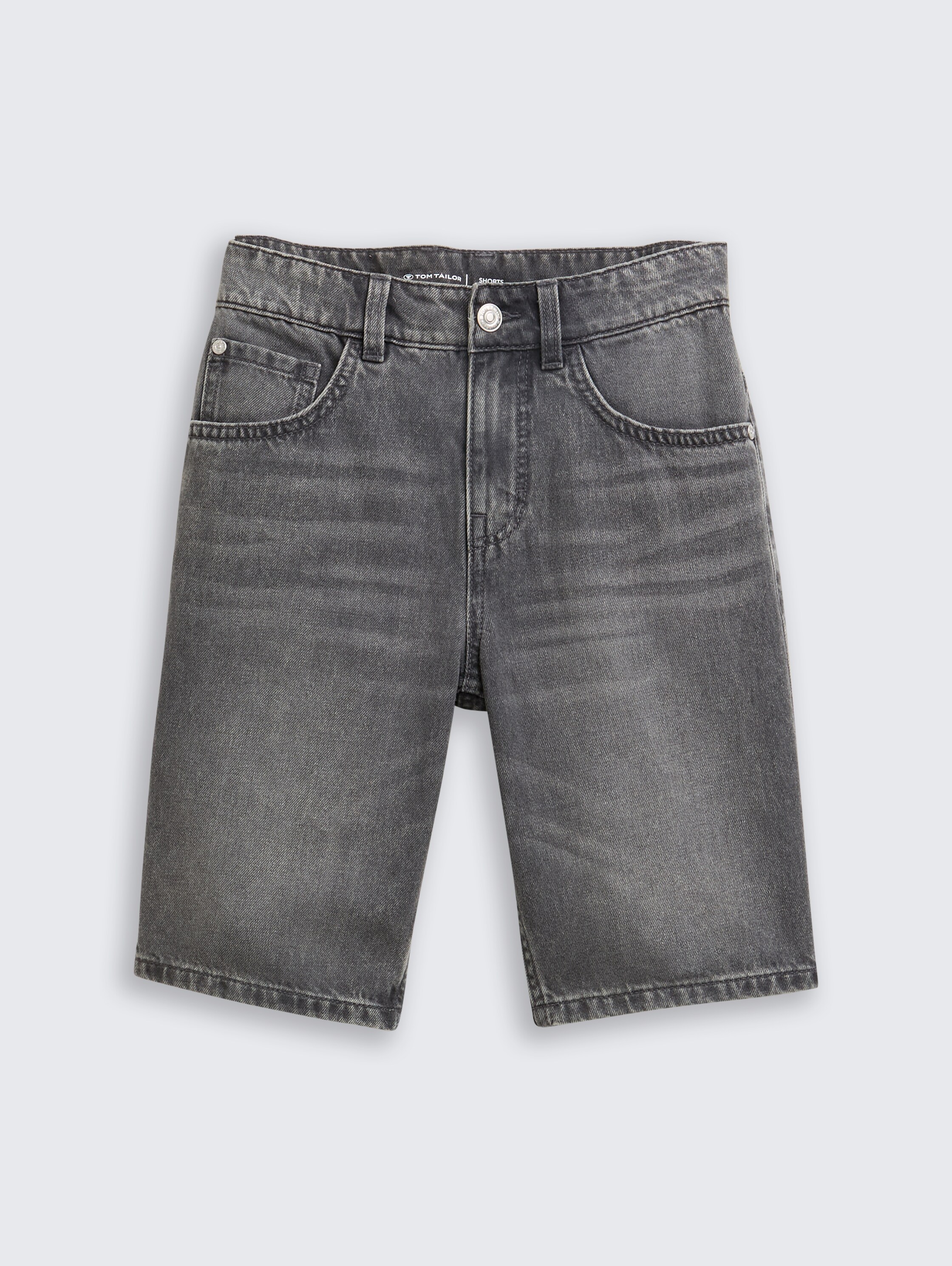 Jim Bermuda jeans shorts - used_light_stone_grey_denim - 