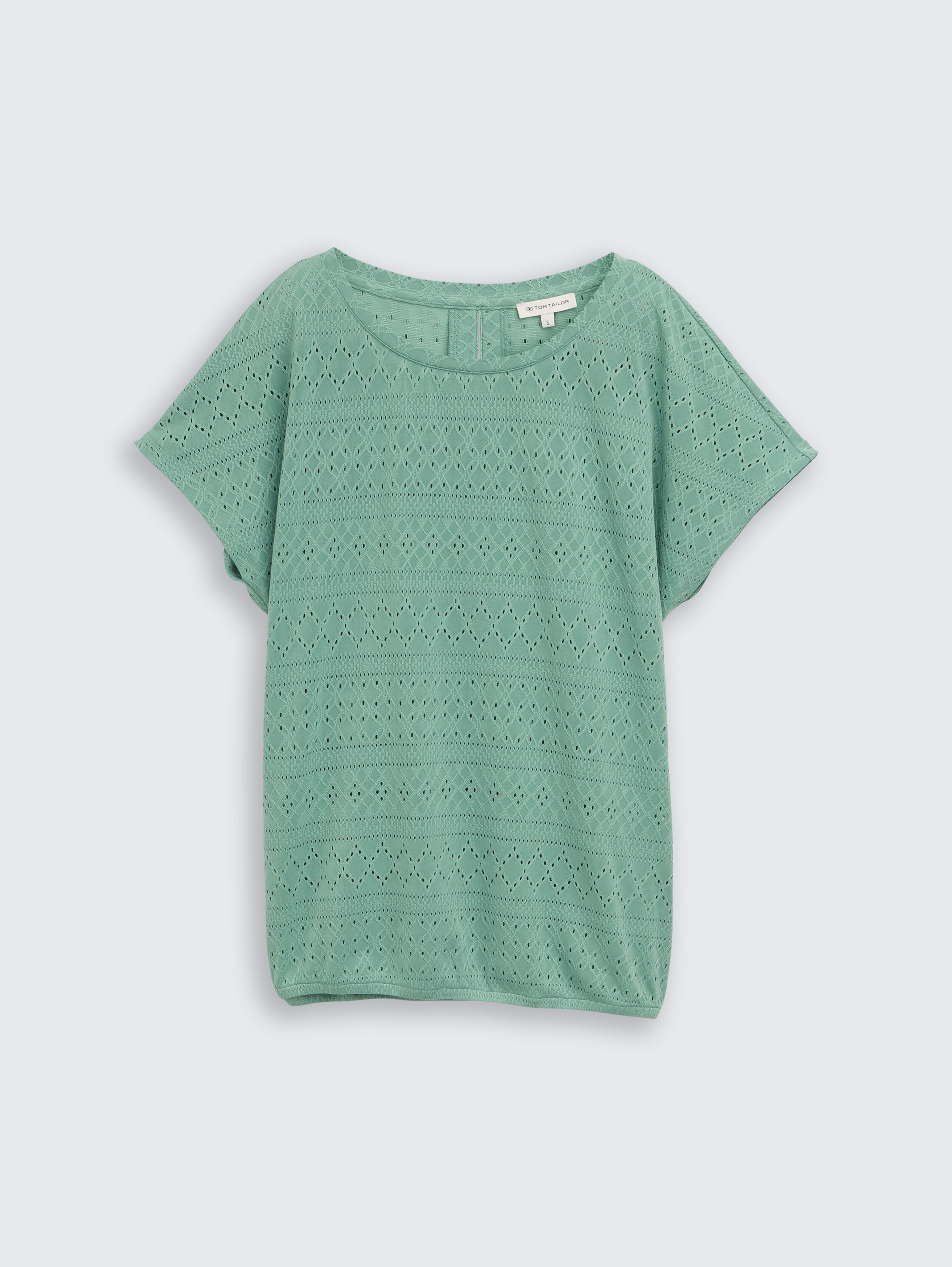 Loose Fit Ajour T-Shirt - faded_green - 