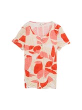 Nicht ausgewählt, Crinkle T-Shirt mit Muster von , rot