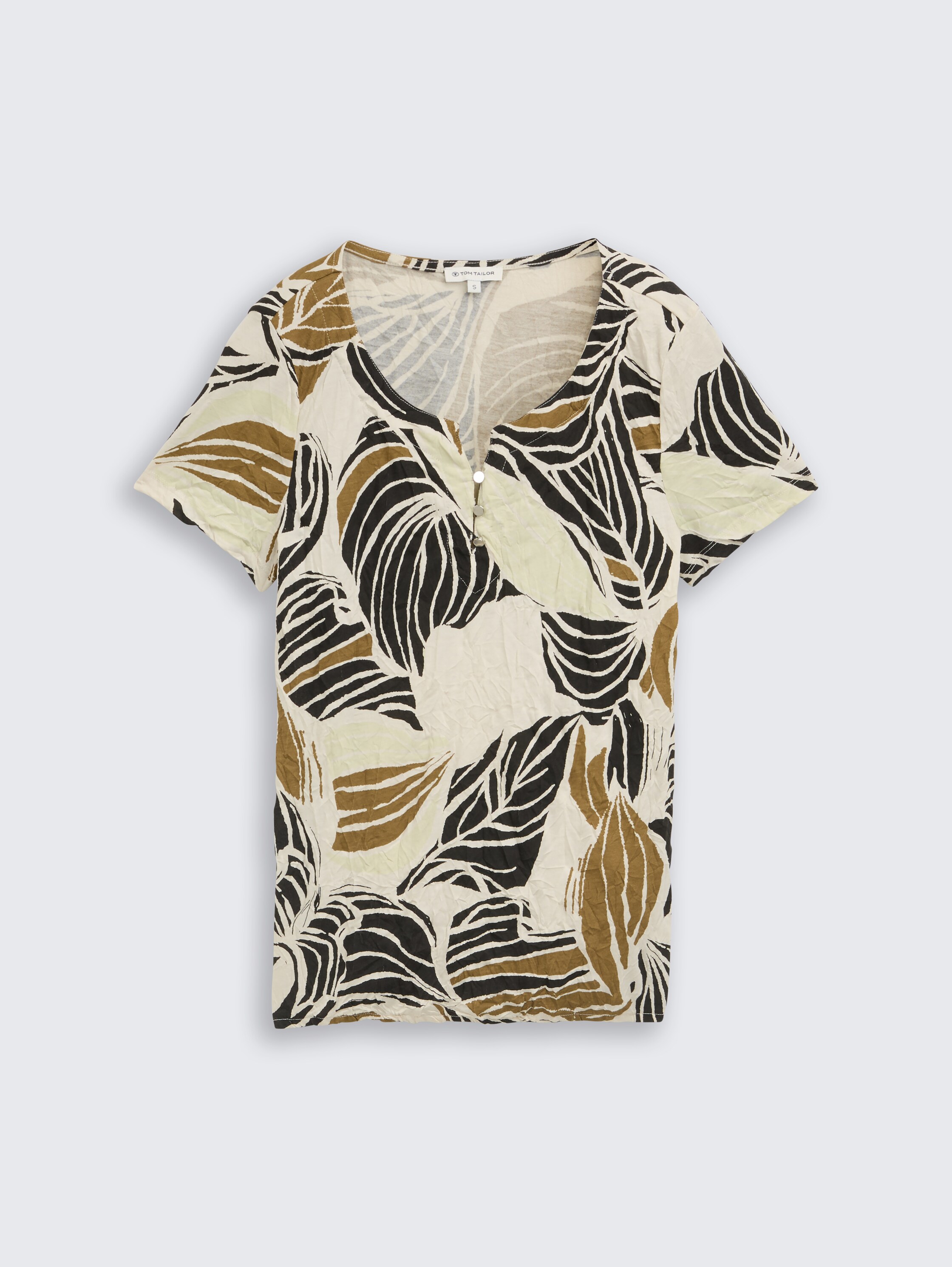 Crinkle T-Shirt mit Muster - 3