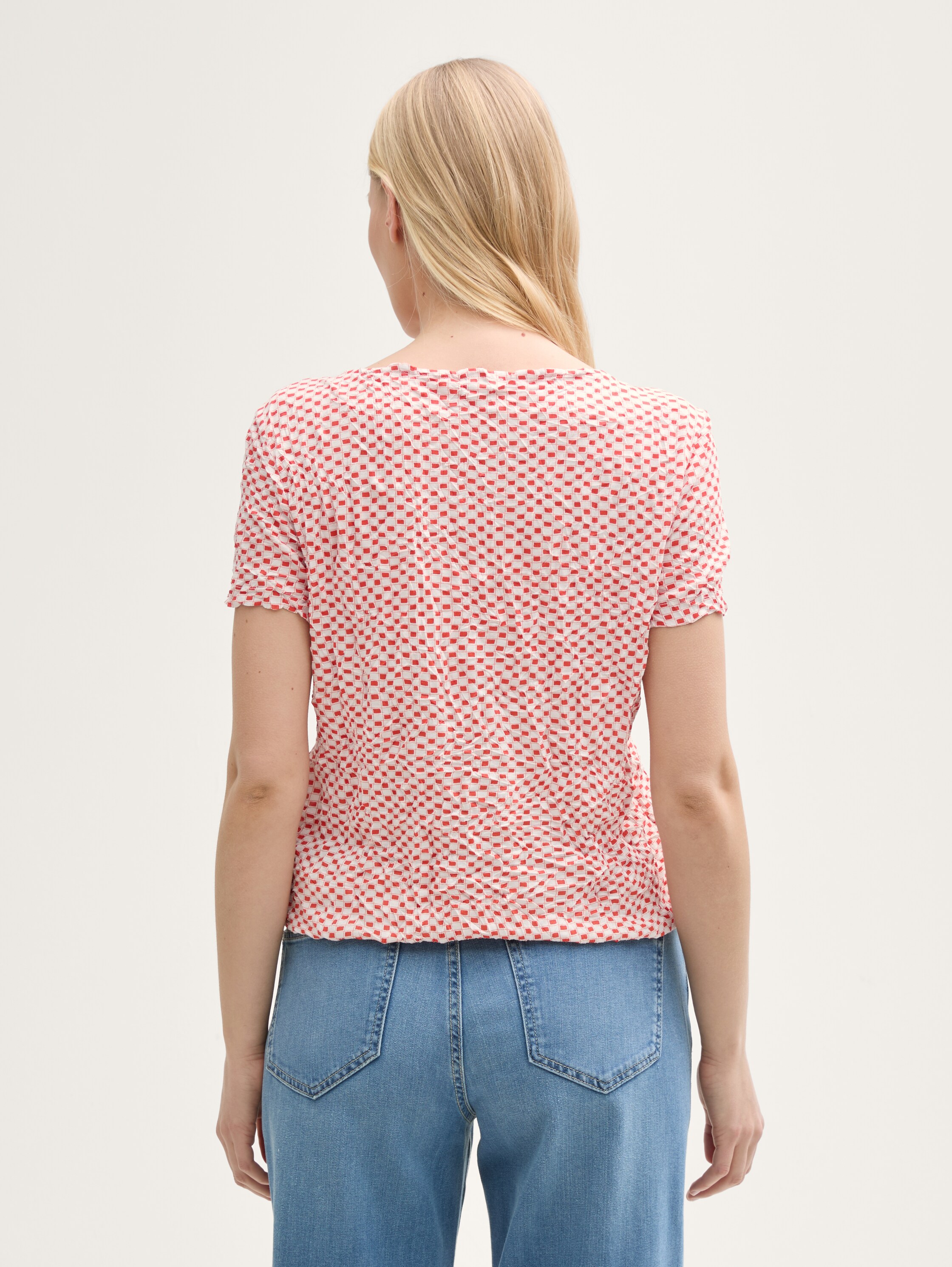 Crinkle T-Shirt mit Muster - 2