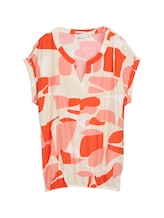 Ausgewählt, T-Shirt mit Muster von Tom Tailor, rot