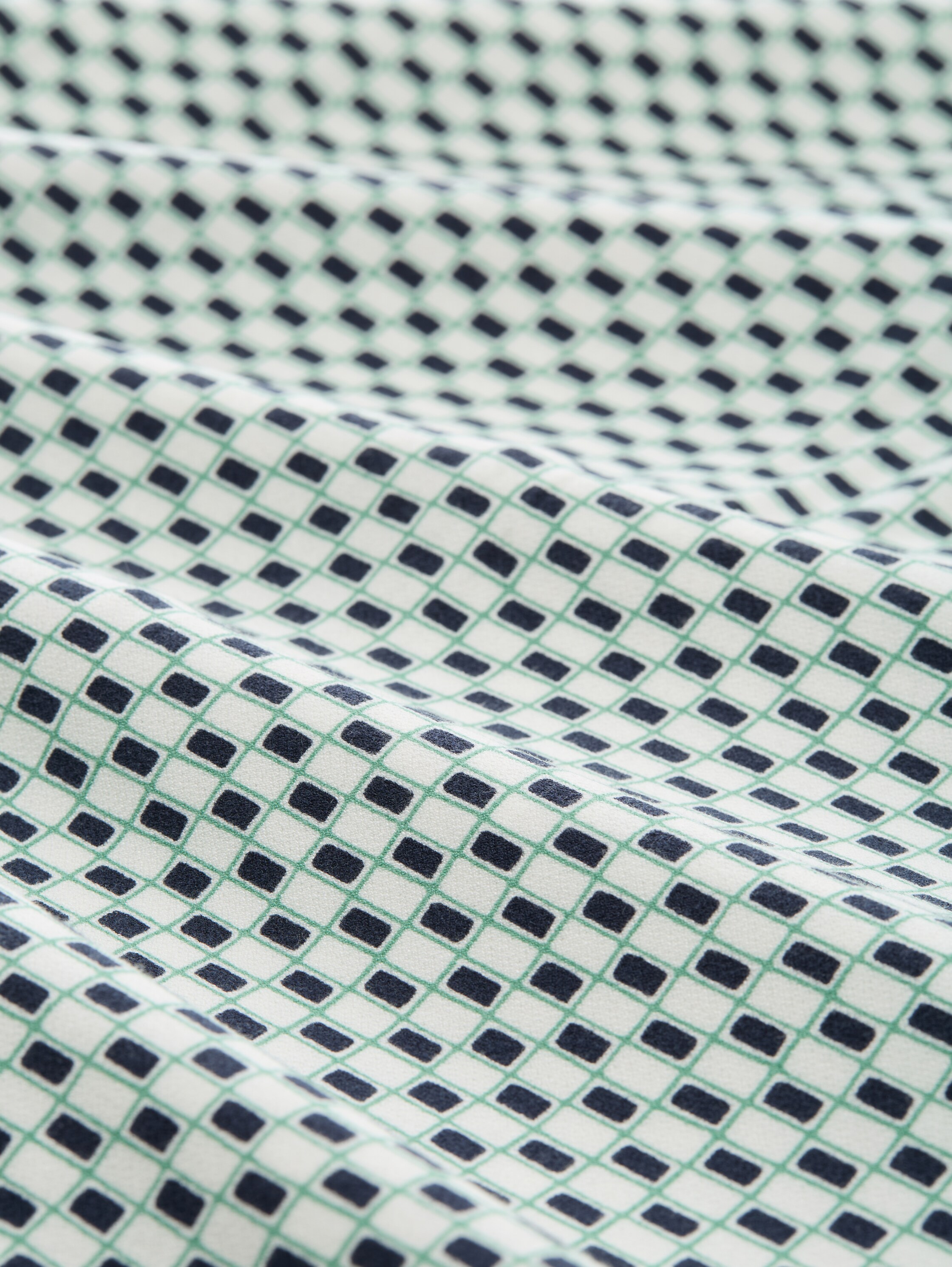 Top mit Muster - green_white_tile_minimal - 