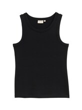 Niet geselecteerd, Top met geribbelde structuur door , zwart