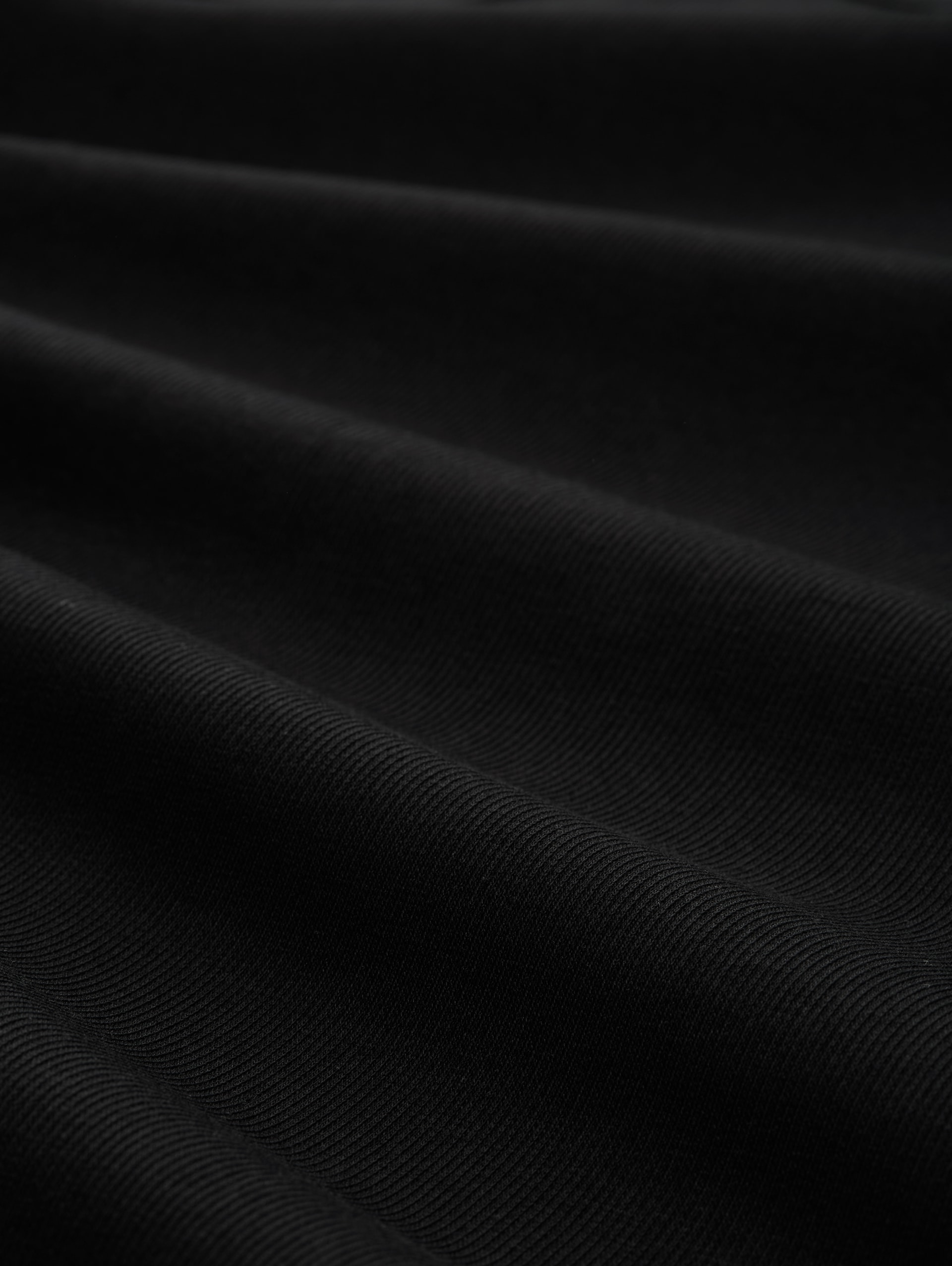 Top met ribstructuur - deep black - Materiaalweergave