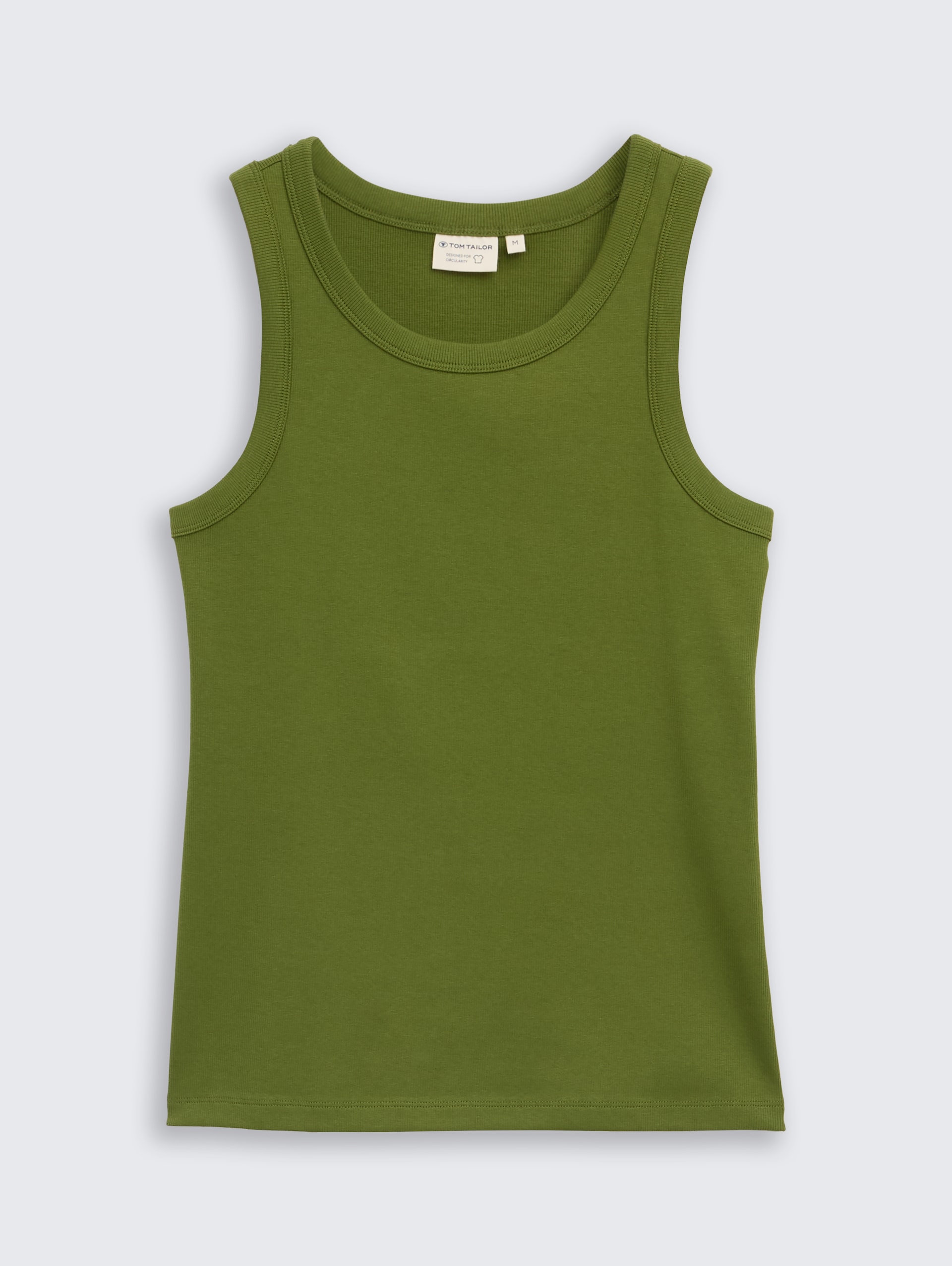 Top met ribstructuur - deep ivy green - Product vooraanzicht