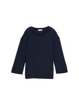 Not Selected, Long-sleeved shirt with round neckline by , blue