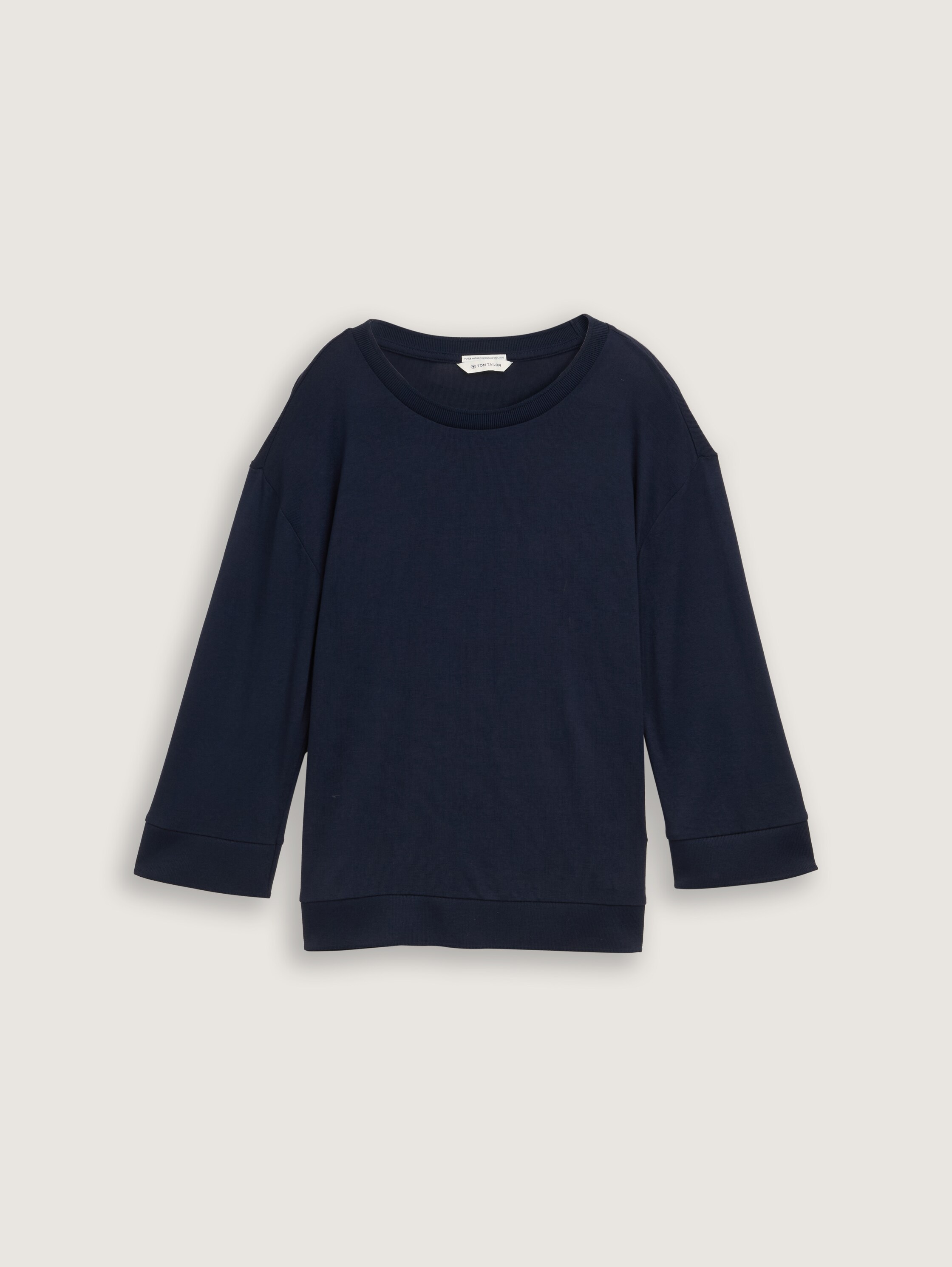 Langarmshirt mit Rundhalsausschnitt - sky_captain_blue_1 - 