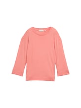 Selected, Long-sleeved shirt with round neckline by Tom Tailor, pink