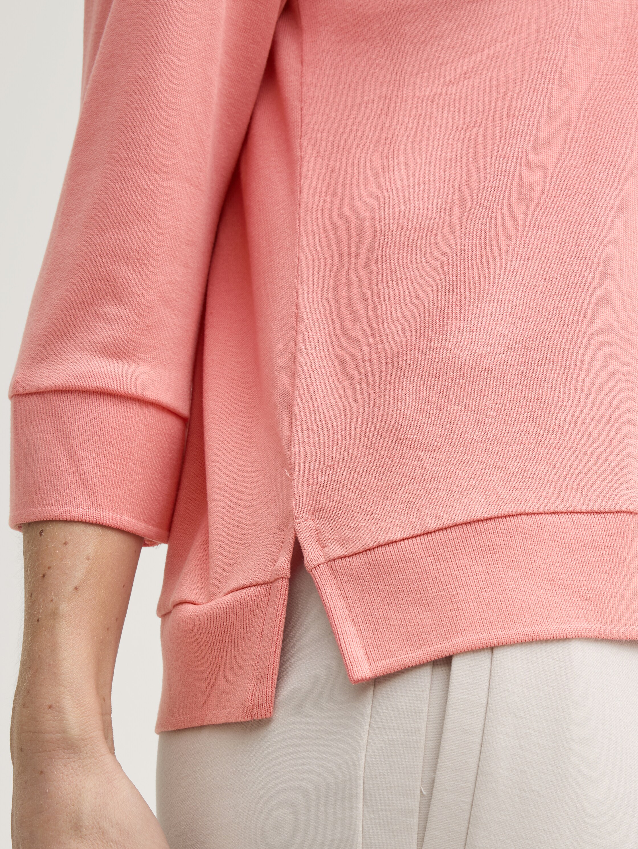 Langarmshirt mit Rundhalsausschnitt - rosewood_pink - 