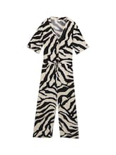 Geselecteerd, Jumpsuit met patroon door Tom Tailor, bruin