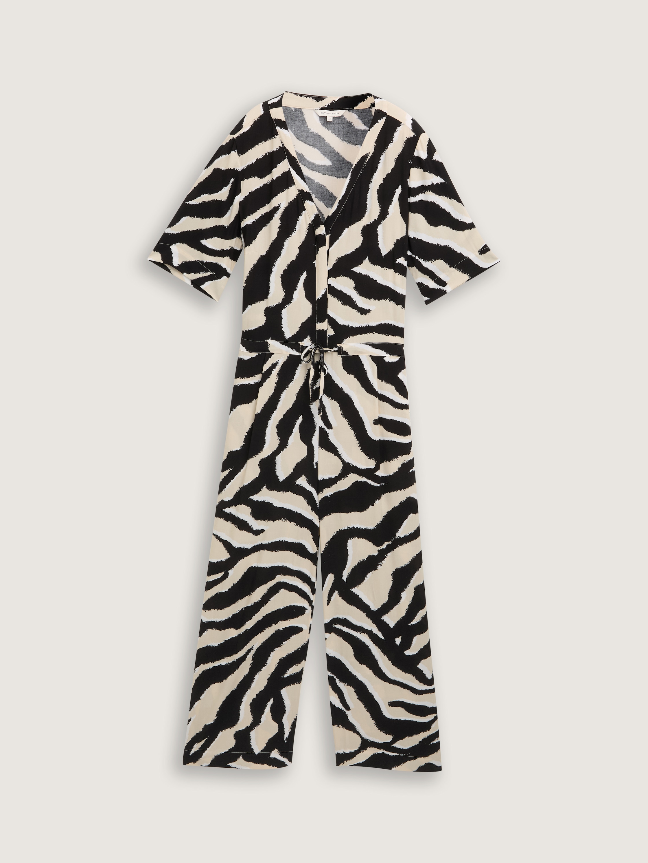 Jumpsuit mit Muster - abstract_beige_zebra - 