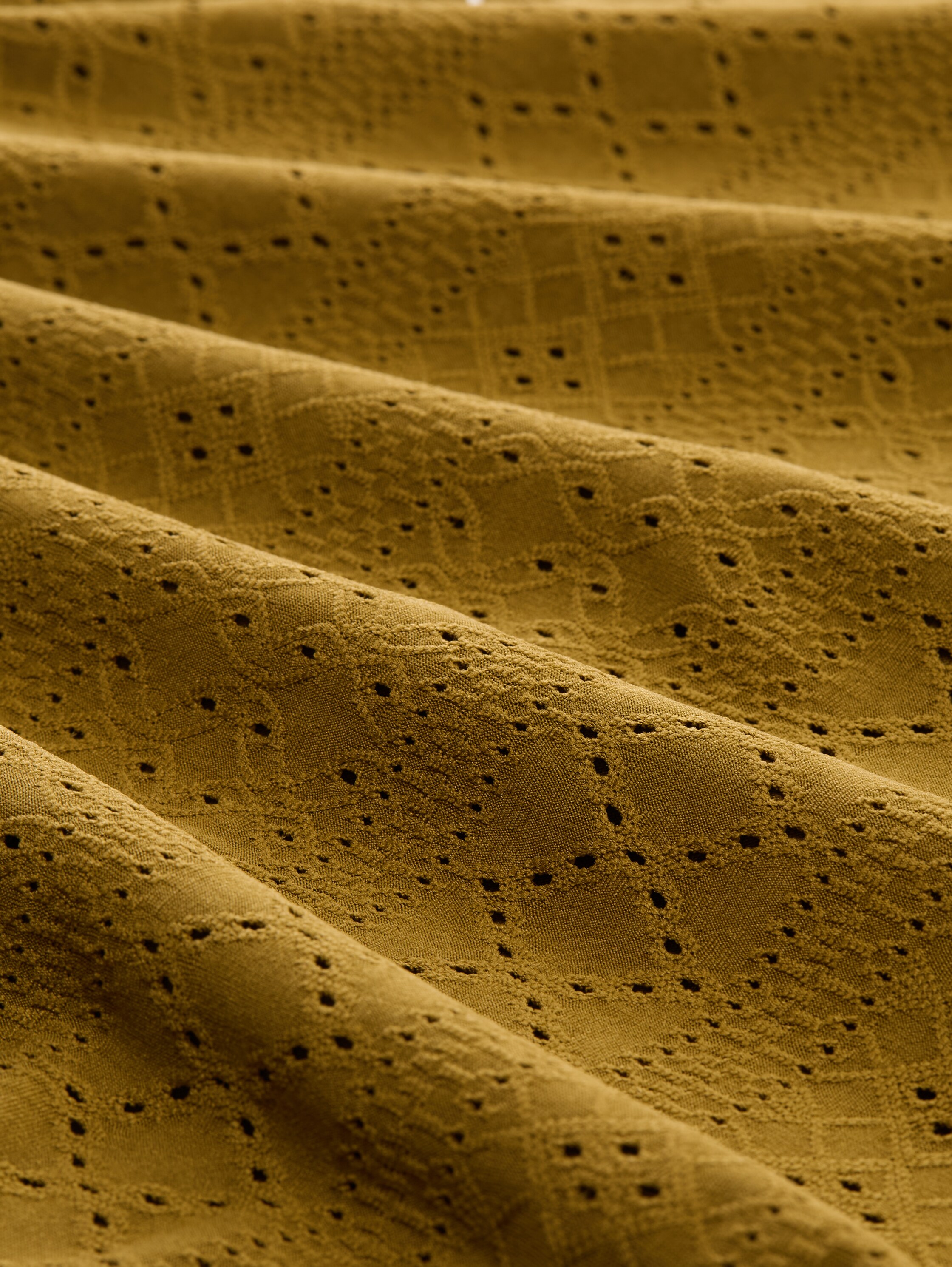 Ajour Top im Material-Mix - nutria_olive - 