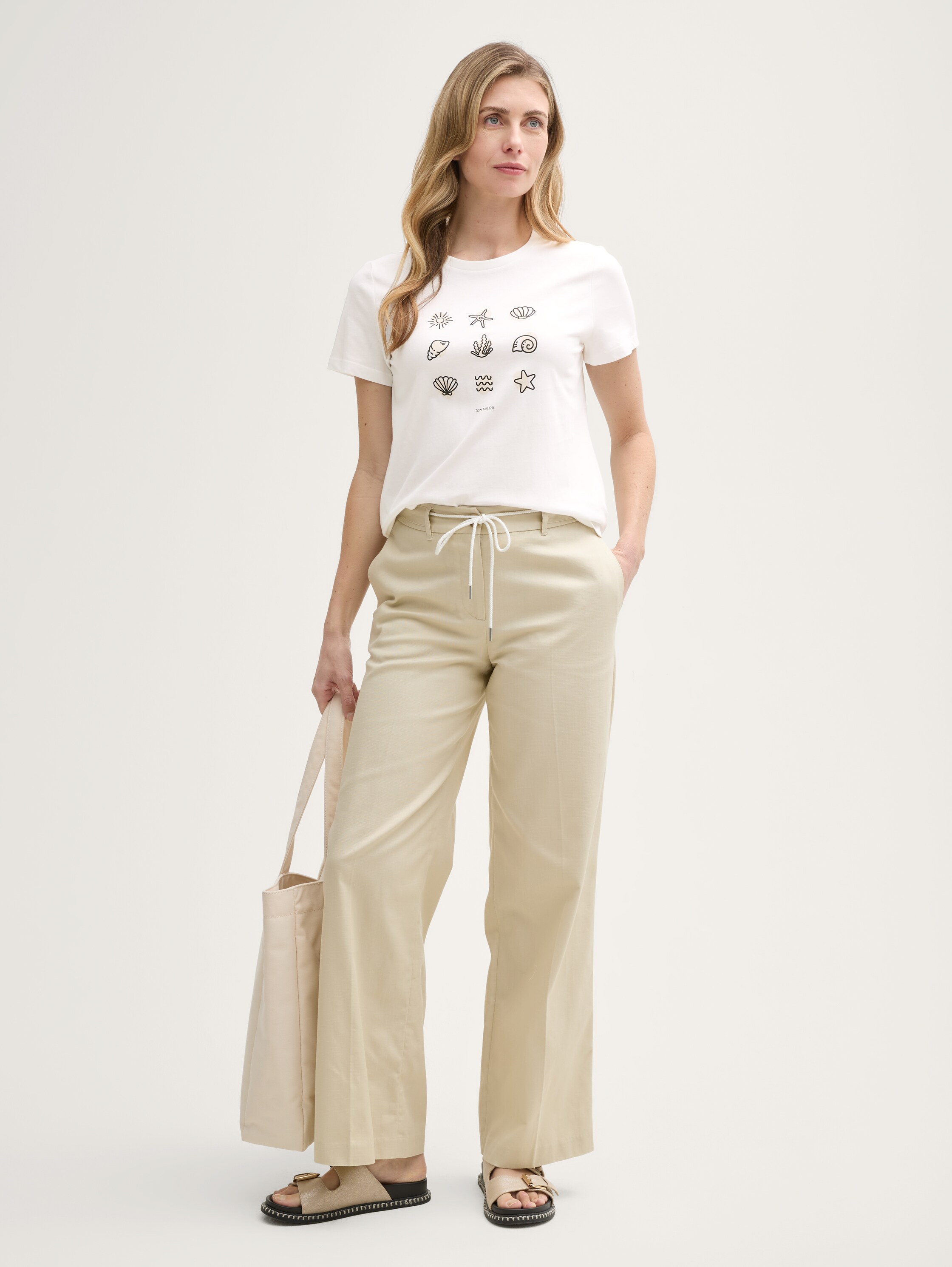 T-Shirt mit Print - whisper_white - 