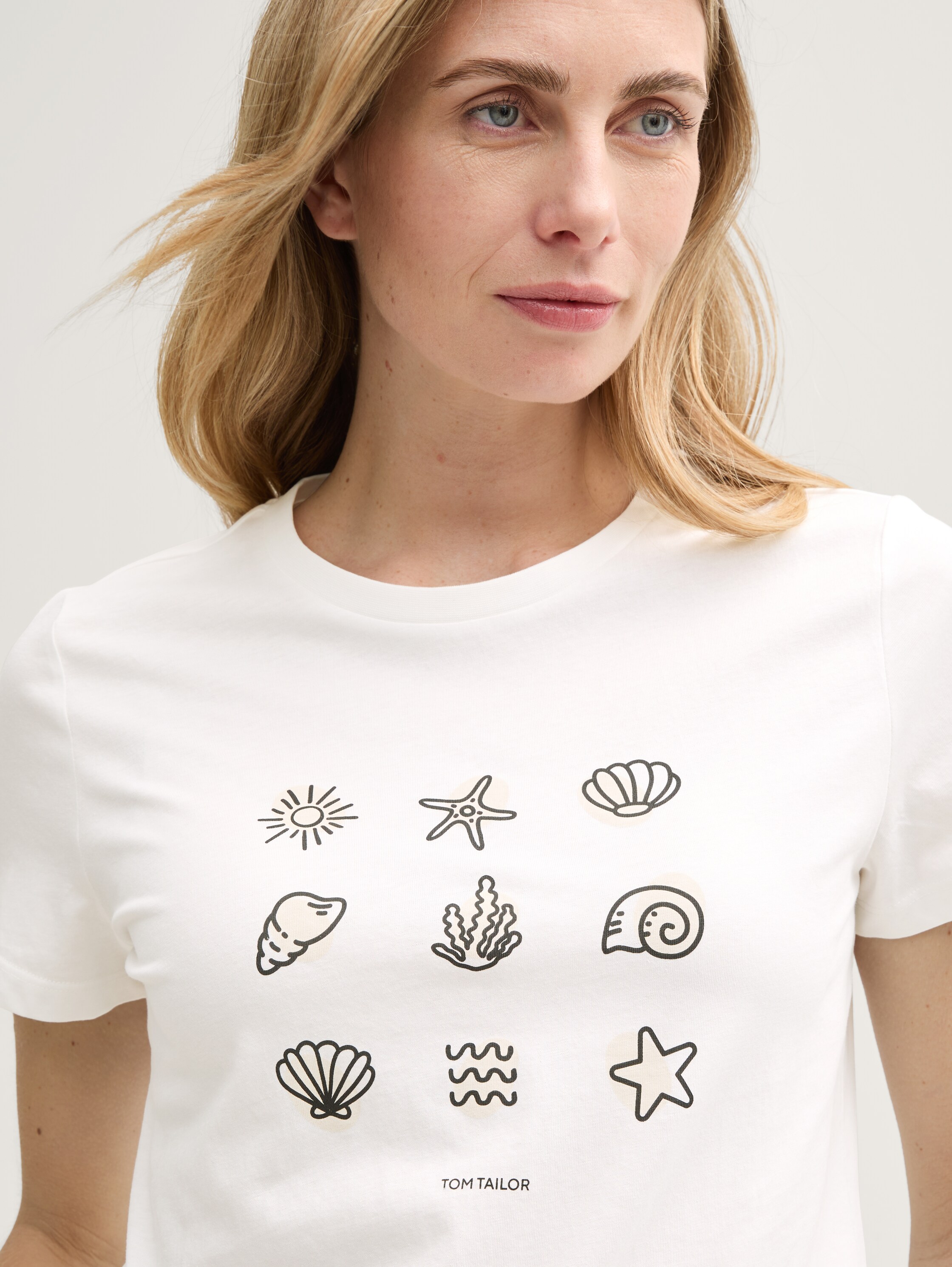 T-Shirt mit Print - whisper_white - 