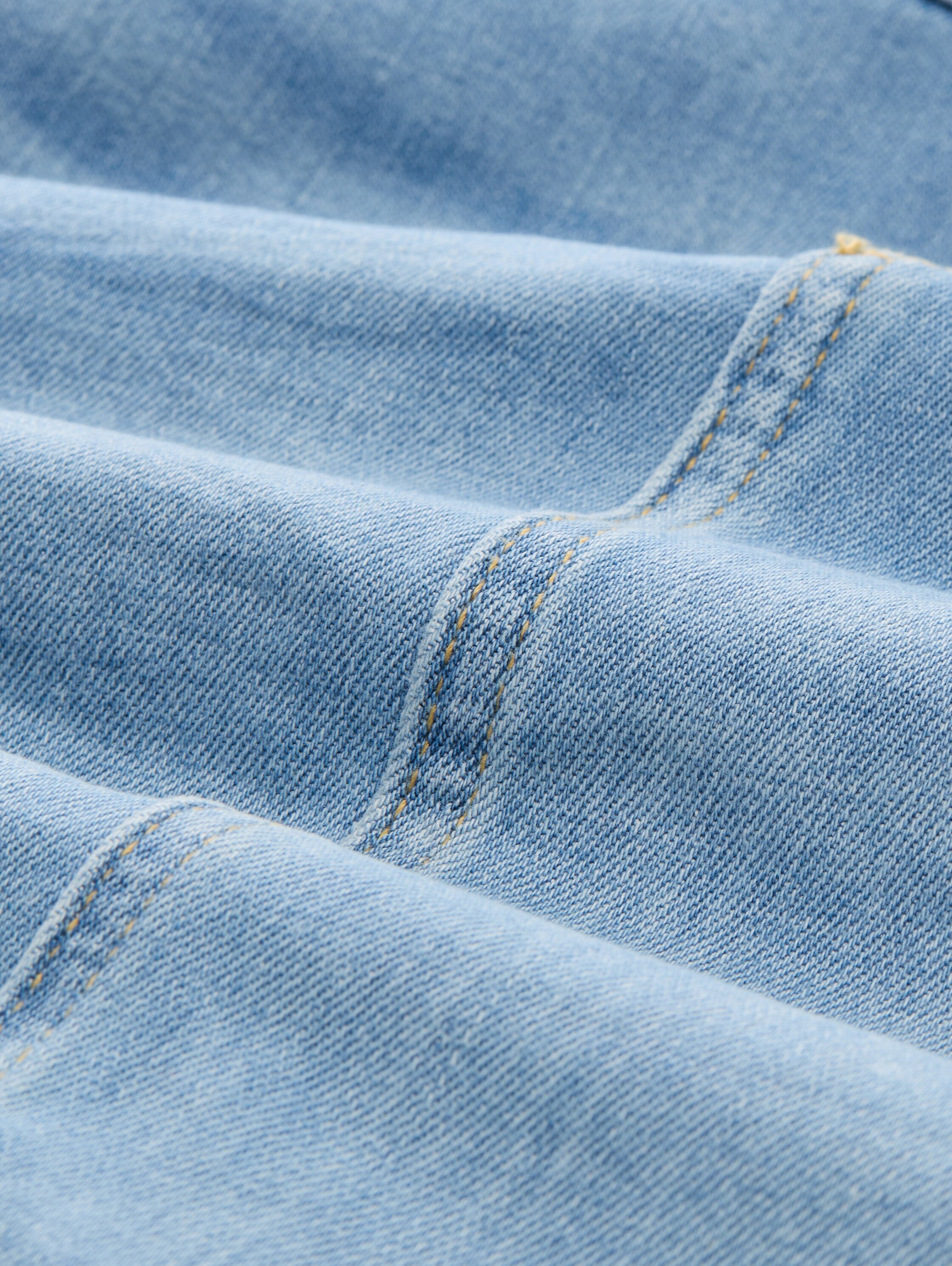 Denim rok met stretch - clean_light_stone_blue_denim - 