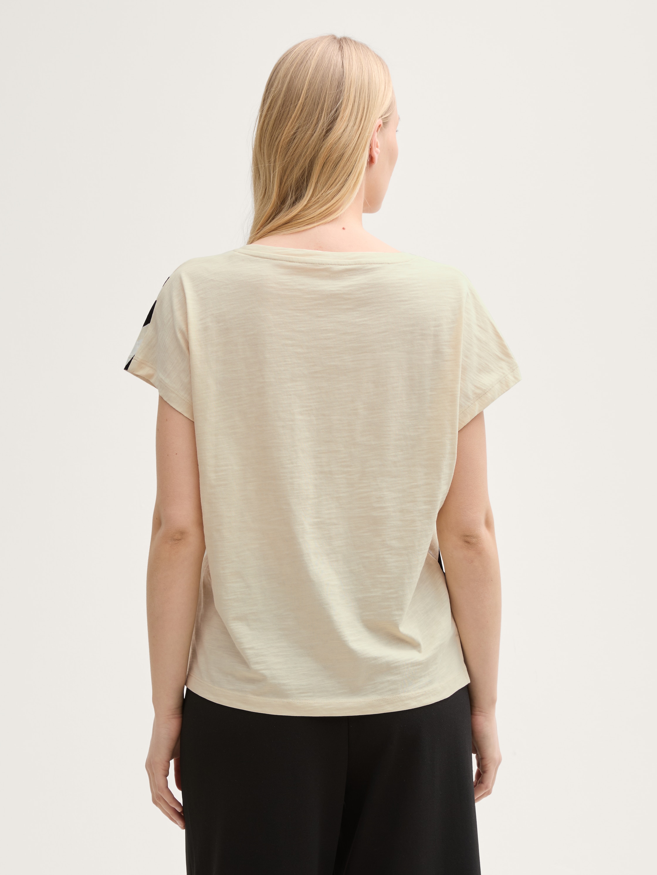 T-Shirt mit Print - champagne - 