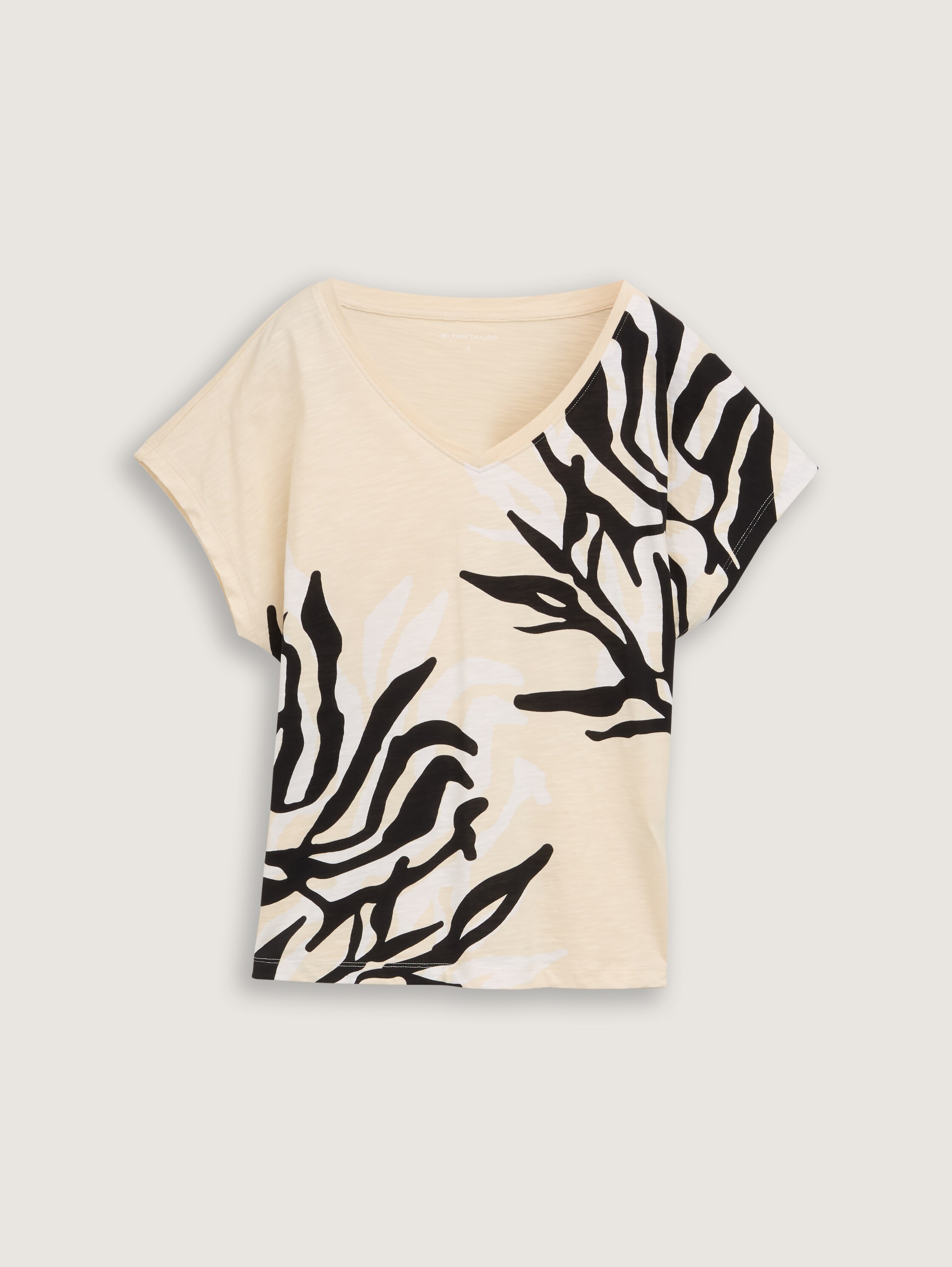 T-Shirt mit Print - champagne - 