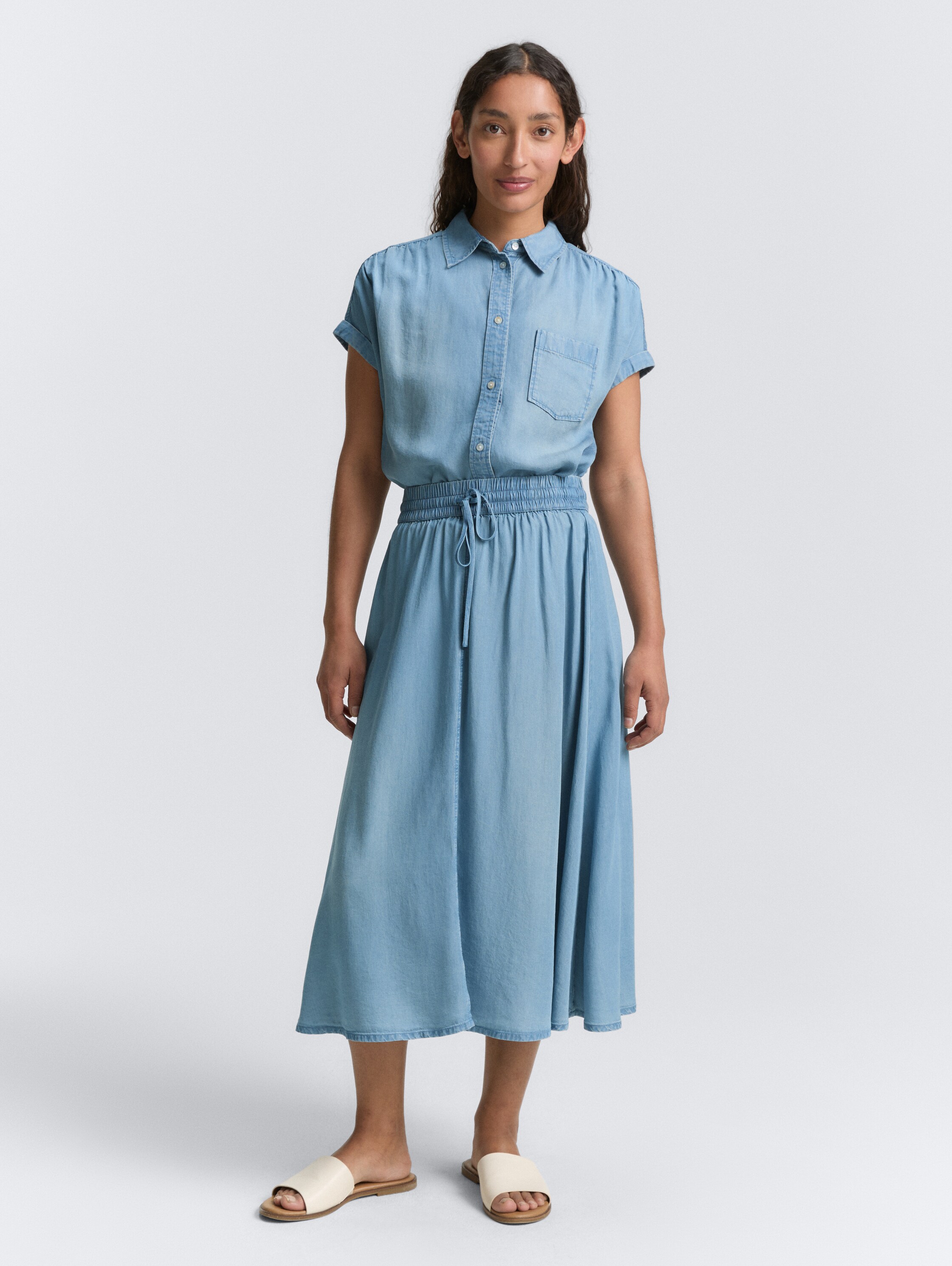 Jupe Midi TOM TAILOR Femme - Style Décontracté Moderne - Taille XS à 3XL