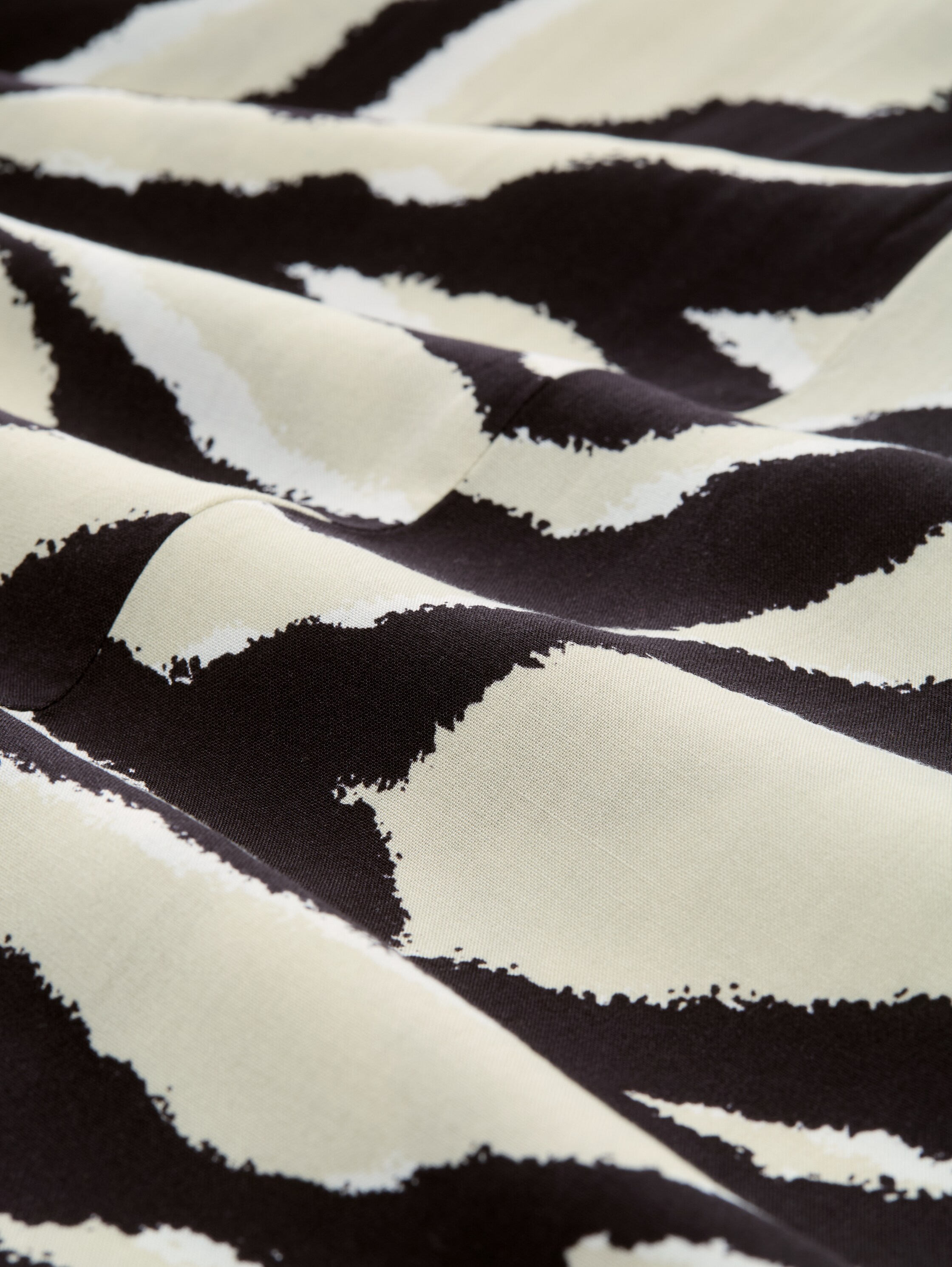 High Waist Midi-Rock aus Viskose - abstract_beige_zebra - 