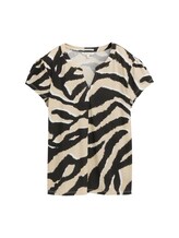 Selected, t-shirt with a pattern by Tom Tailor, brown