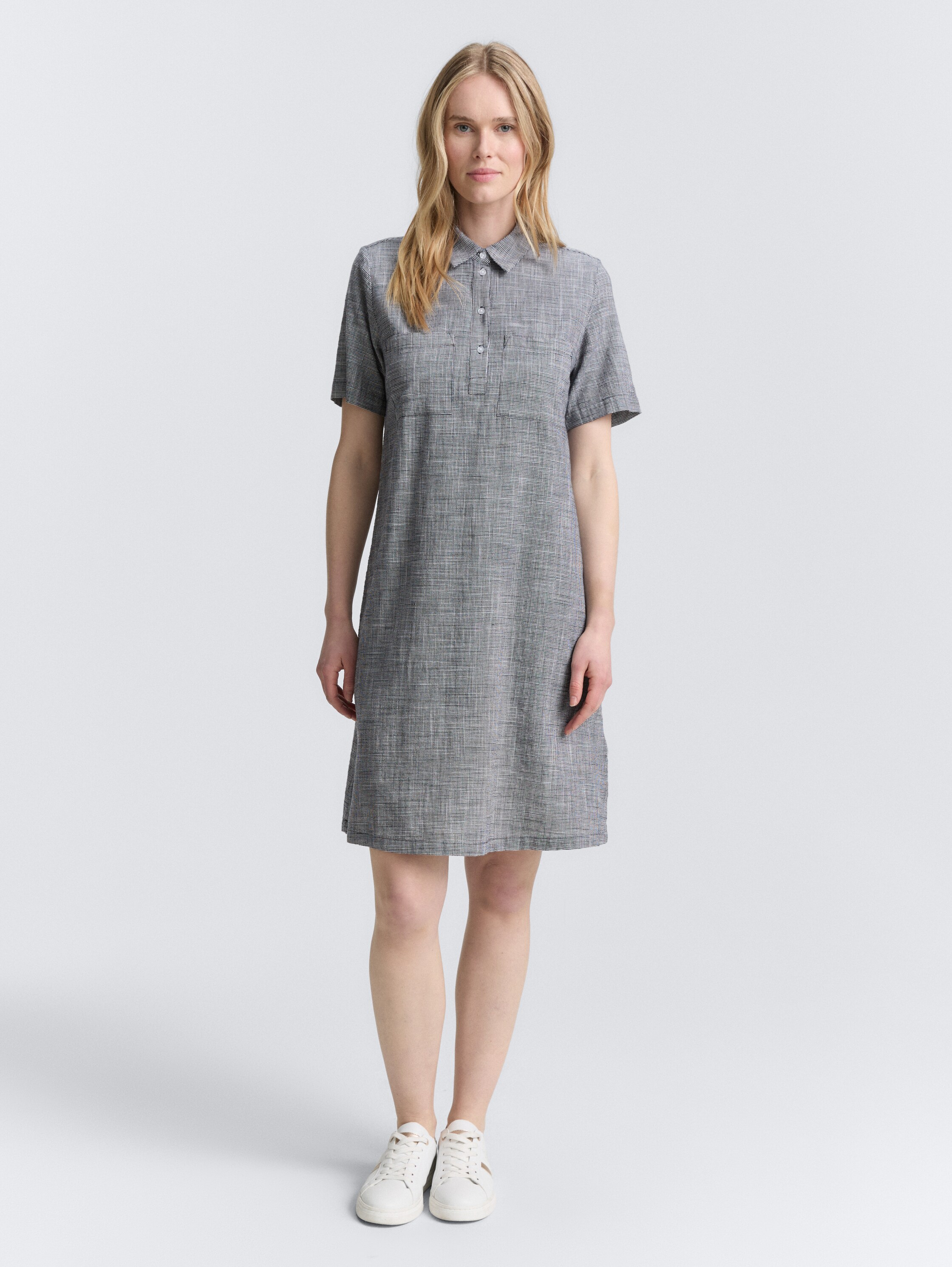 Blusenkleid mit Brusttaschen - midnight_navy_blue - 