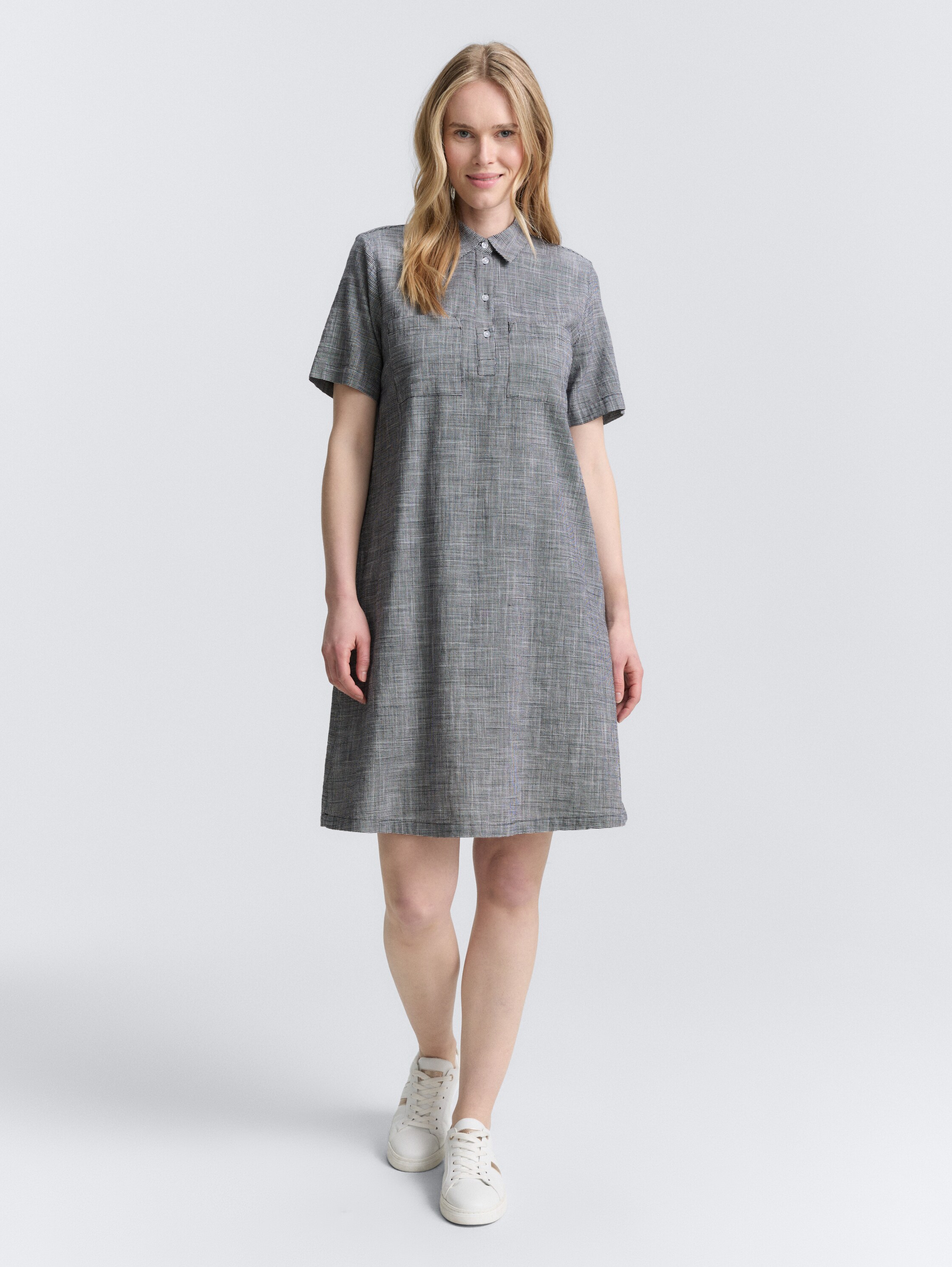 Blusenkleid mit Brusttaschen - midnight_navy_blue - 