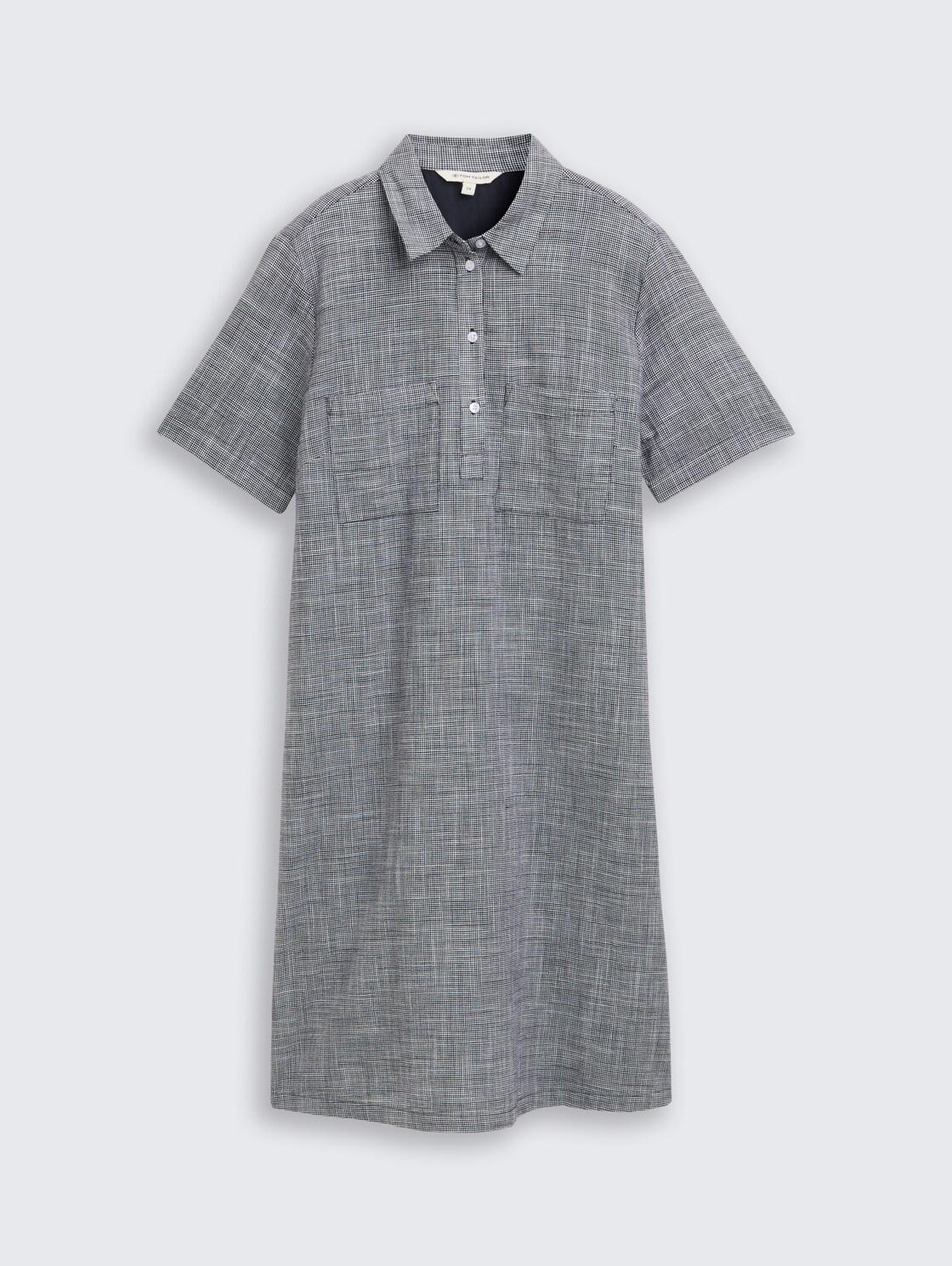 Blusenkleid mit Brusttaschen - midnight navy blue - Vorder-Produkt-Ansicht