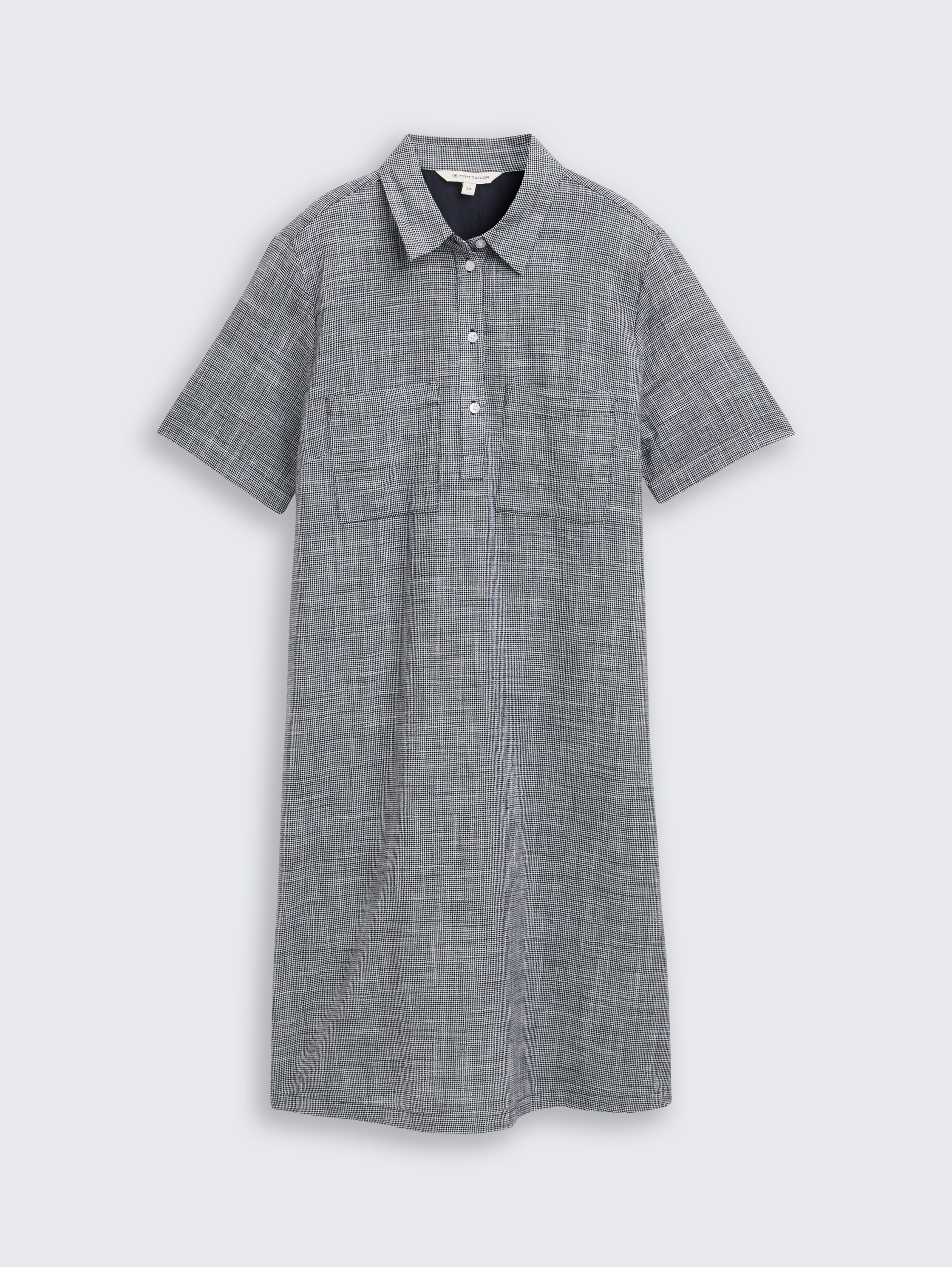 Blusenkleid mit Brusttaschen - midnight_navy_blue - 