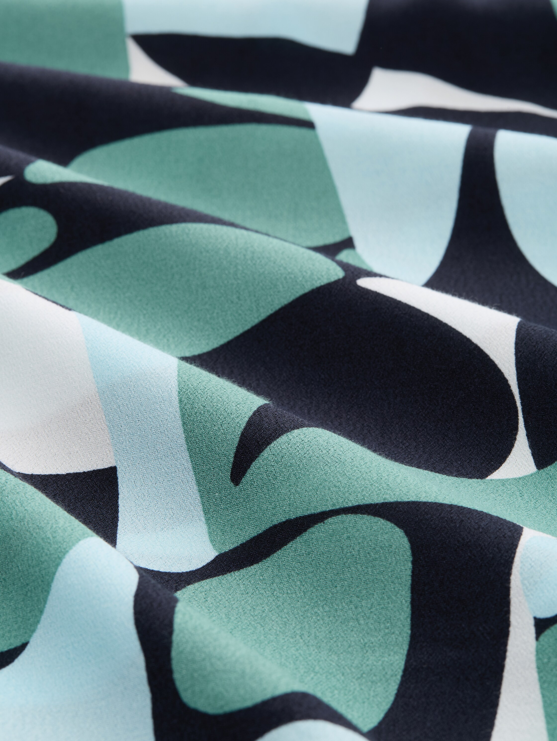 Midi-Kleid mit Muster - green_dots_and_shapes_design - 