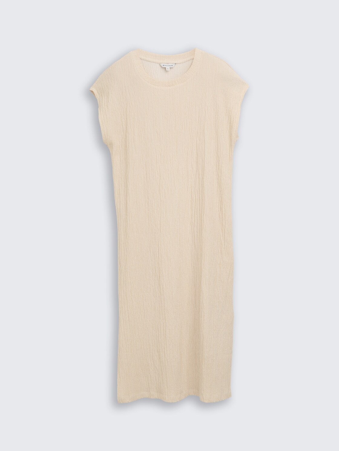 Crinkle dress - champagne structure - Front product view