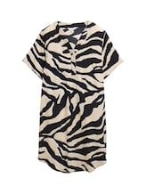 Geselecteerd, Jurk van viscose door Tom Tailor, bruin