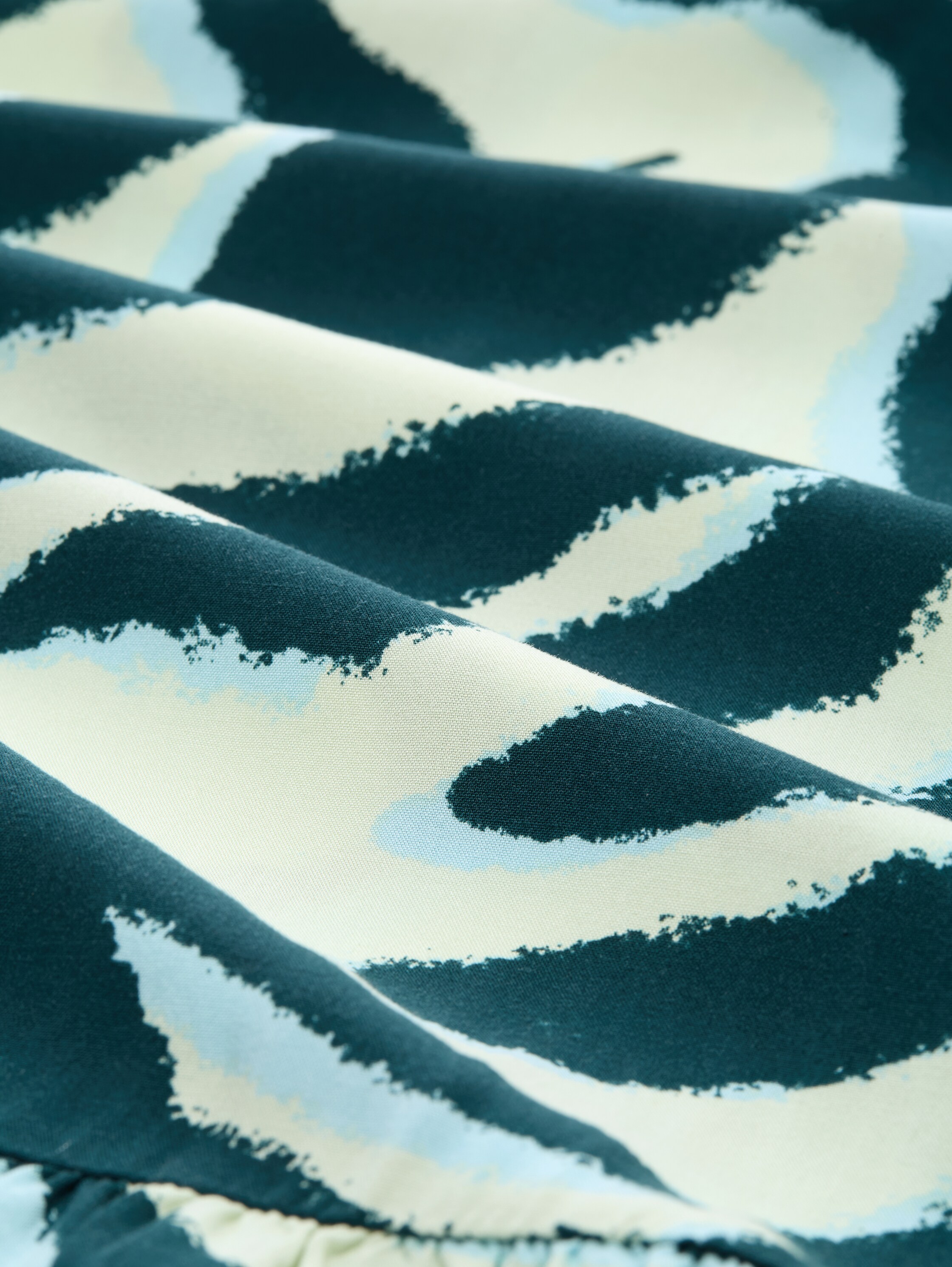 Neckholder Maxi-Kleid - abstract_teal_zebra_print - 