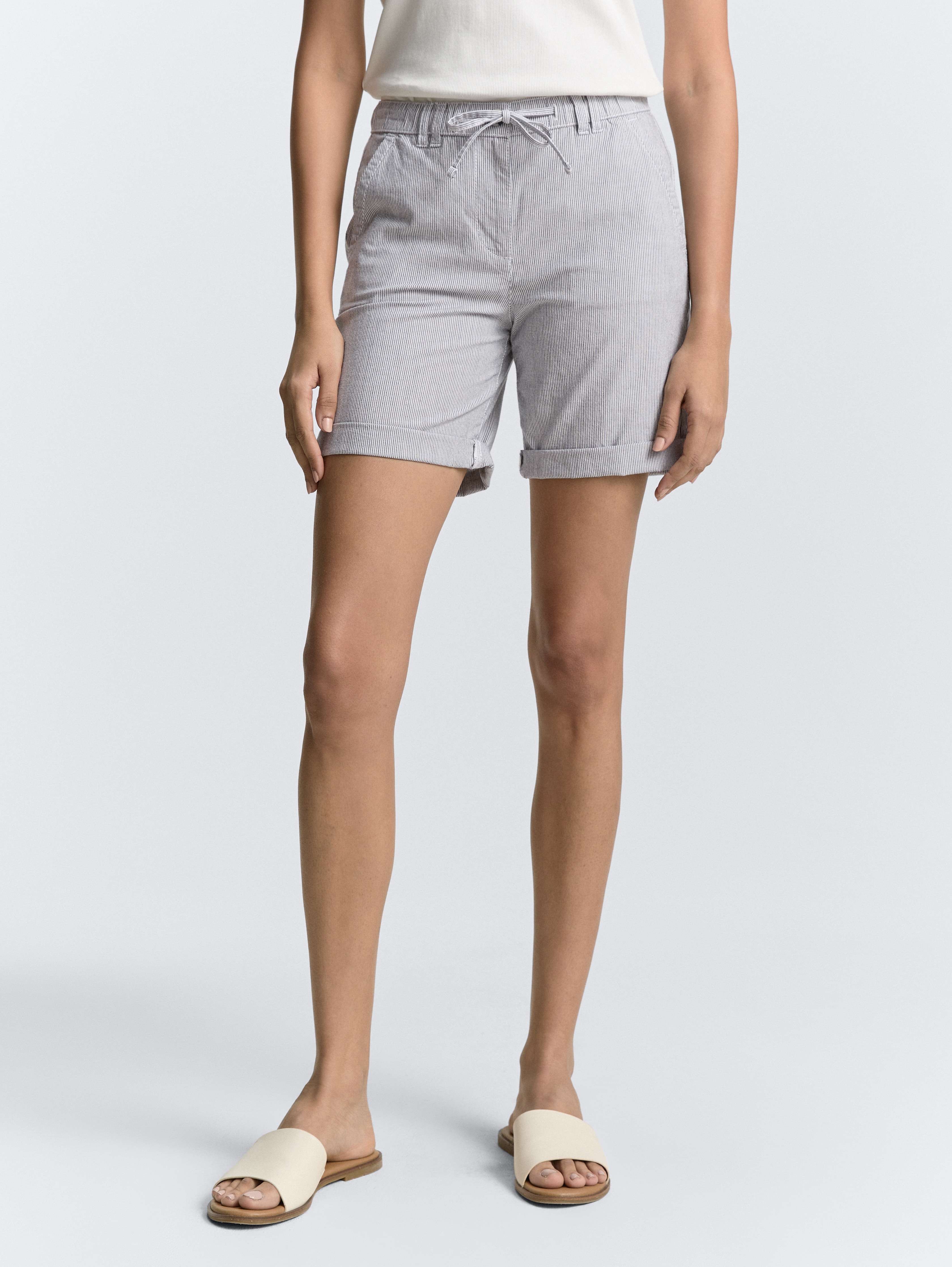 【BAON】[unisex] Tiradi Carpender Bijo Bermuda Washing PT Chino Bermuda shorts with drawstring by Tom Tailor